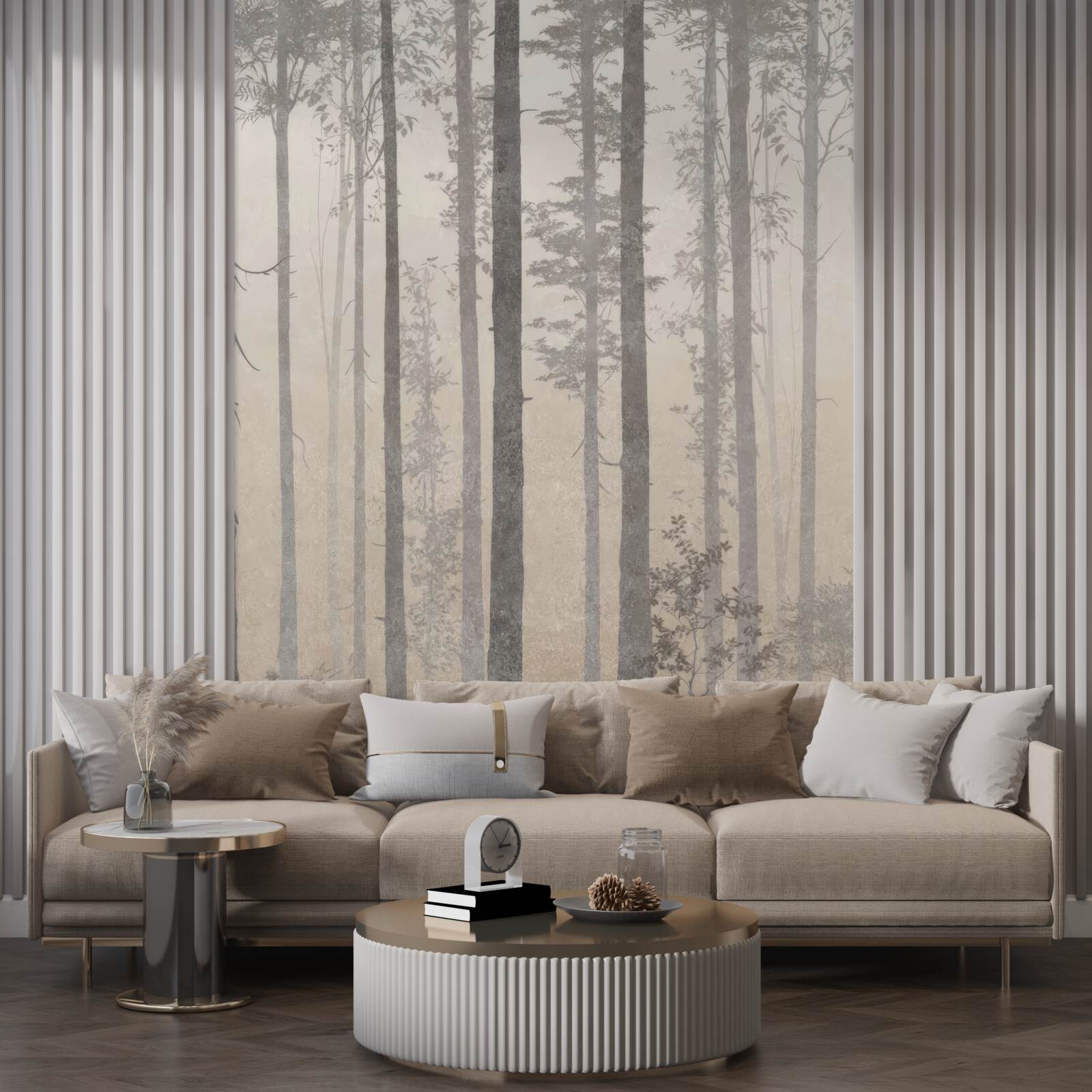 Papier peint mglisty las