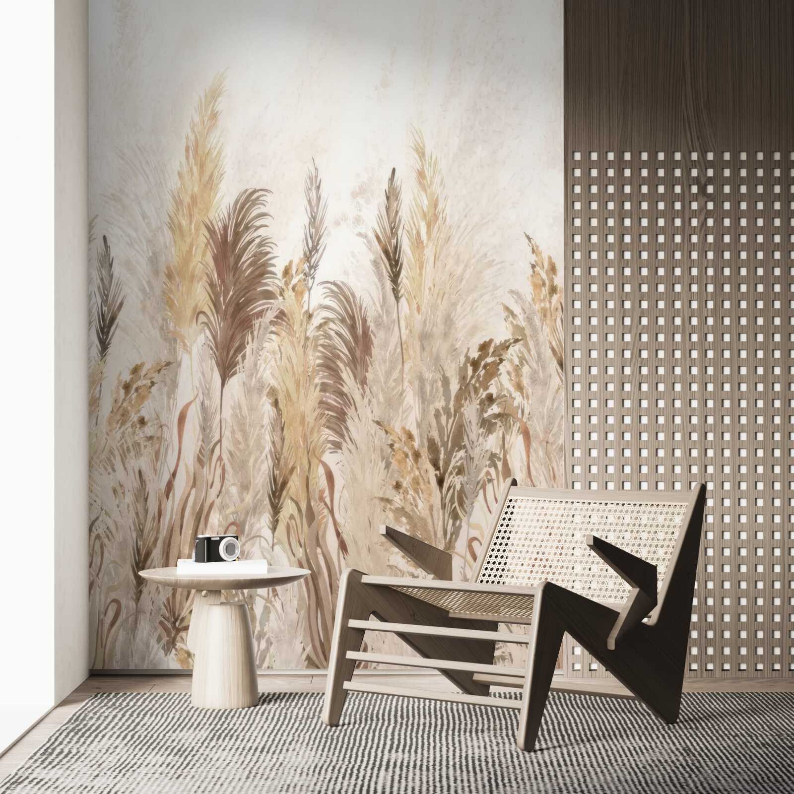 Papier peint les plantes sont brunes