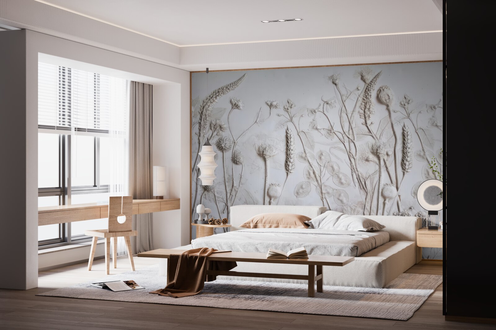 Papier peint diverses plantes