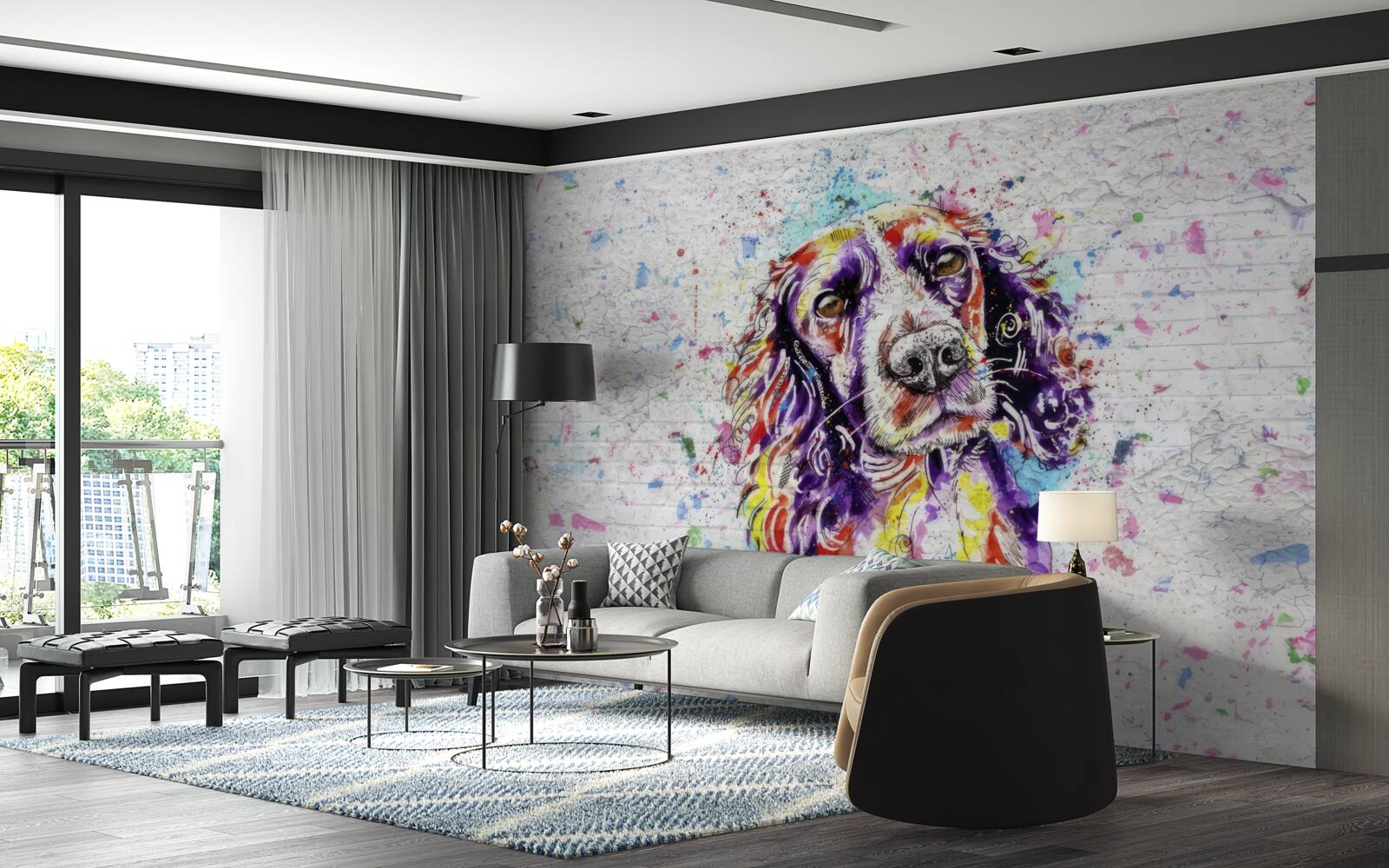 Papier peint tartes pop-artu