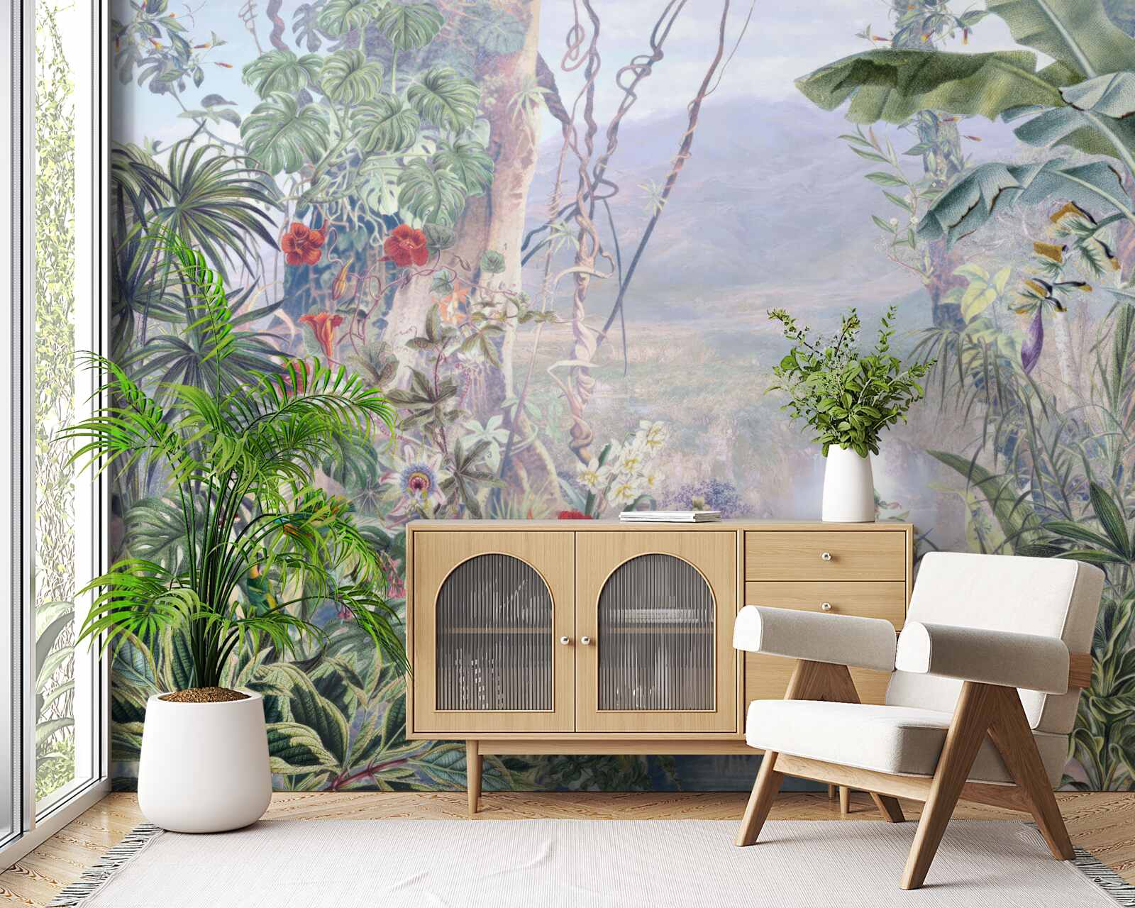 Papier peint habitants à plumes de la jungle