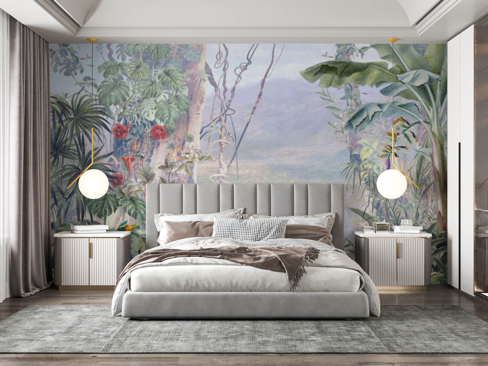 Papier peint habitants à plumes de la jungle