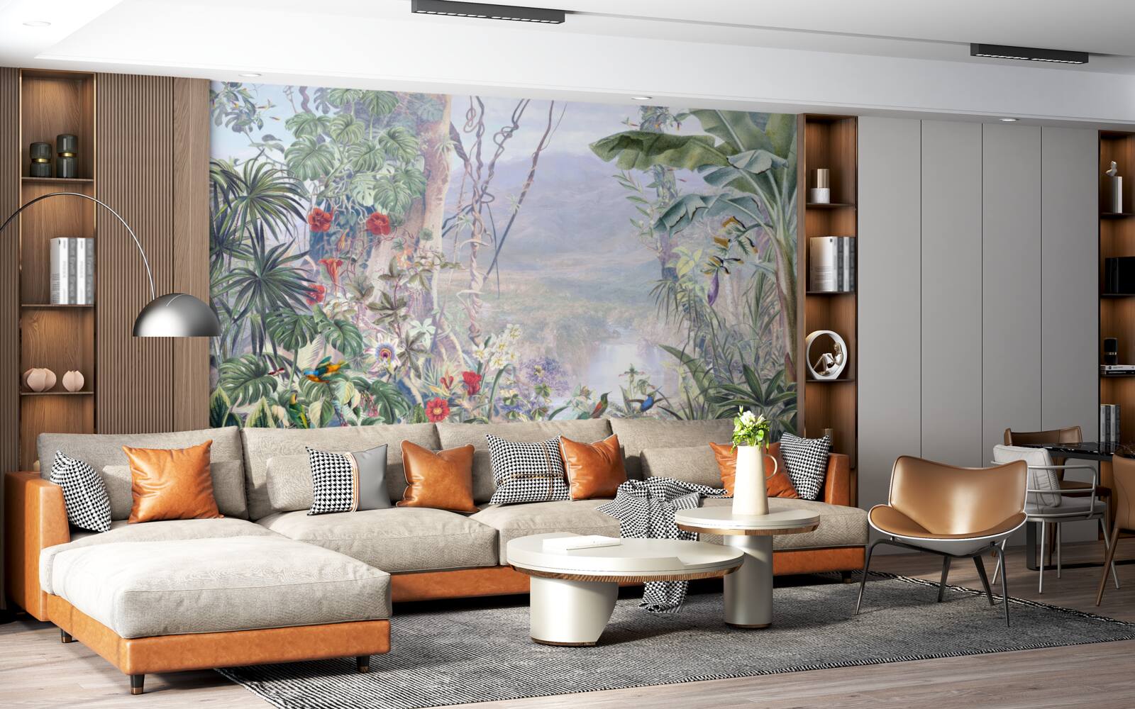 Papier peint habitants à plumes de la jungle