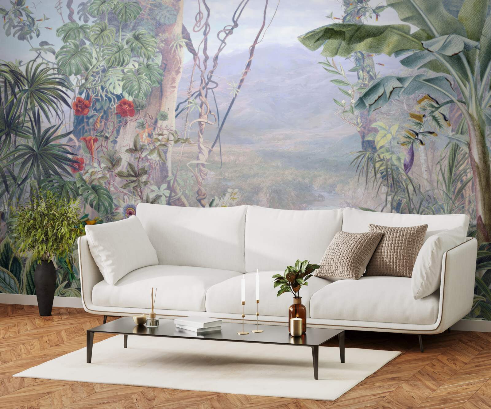 Papier peint habitants à plumes de la jungle