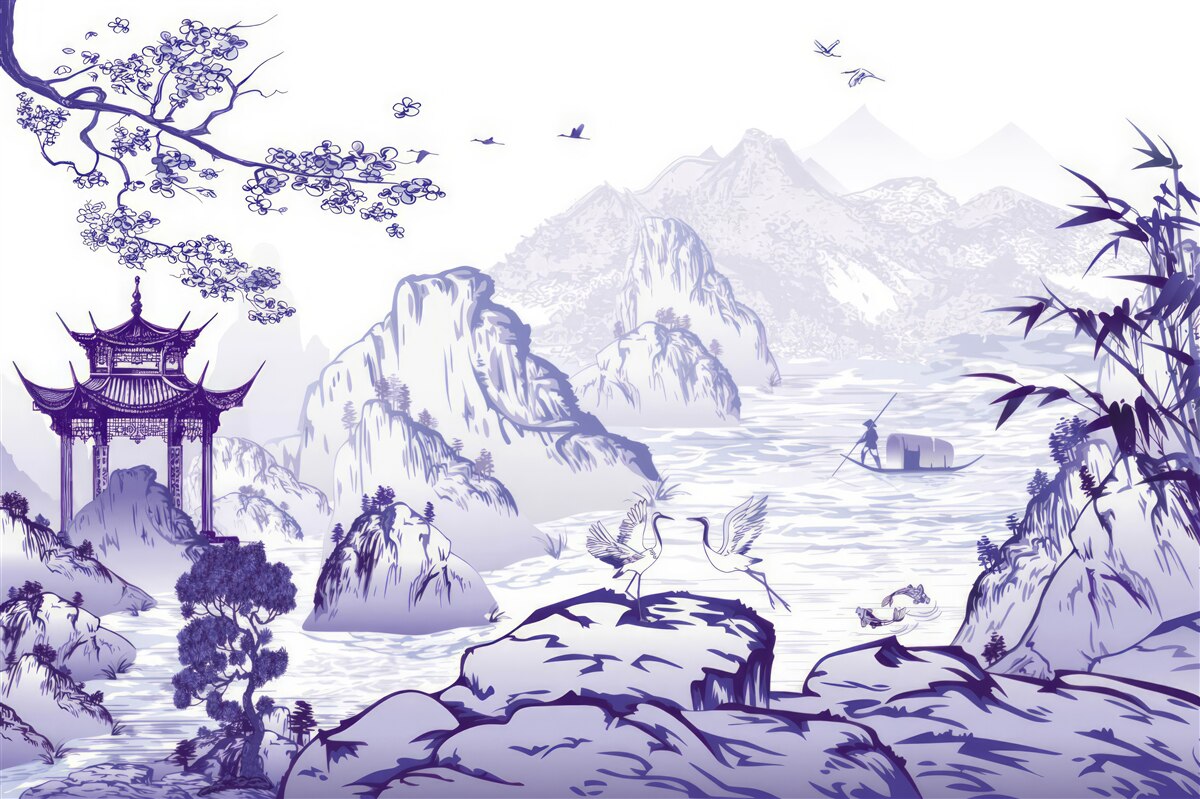 Papier peint paysage de la chine