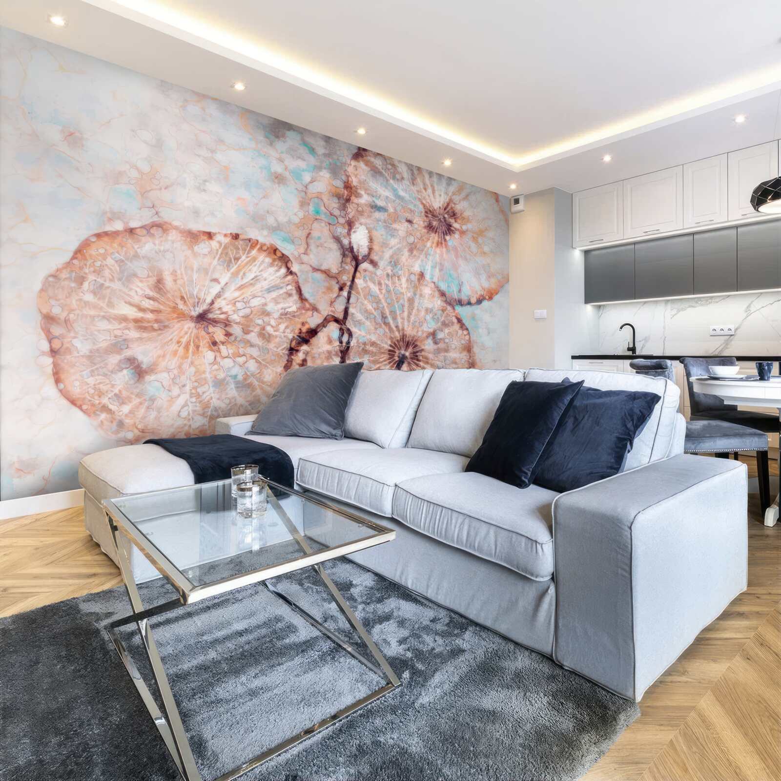 Papier peint plante présentée de manière inhabituelle