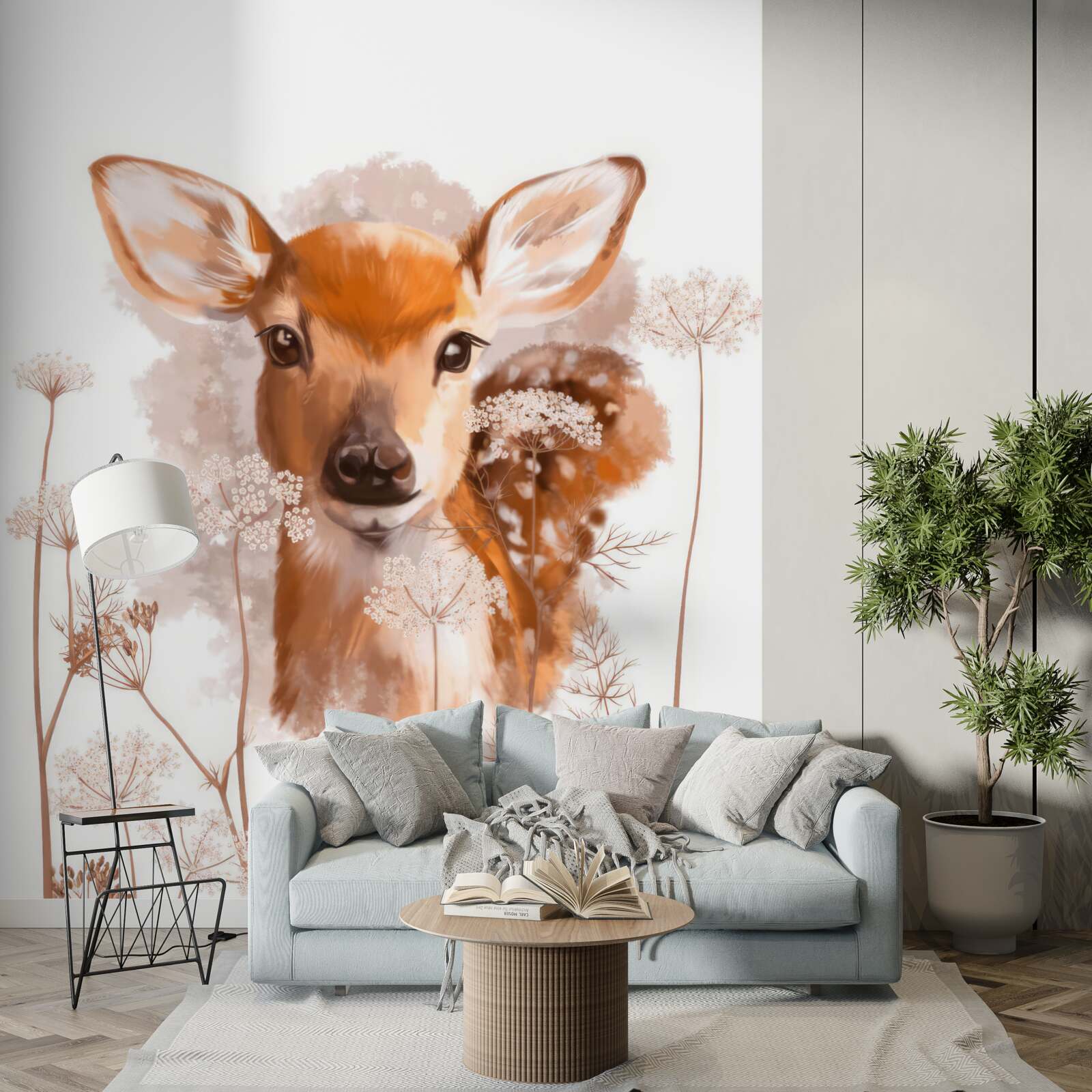 Papier peint sur la photo d'un cerf