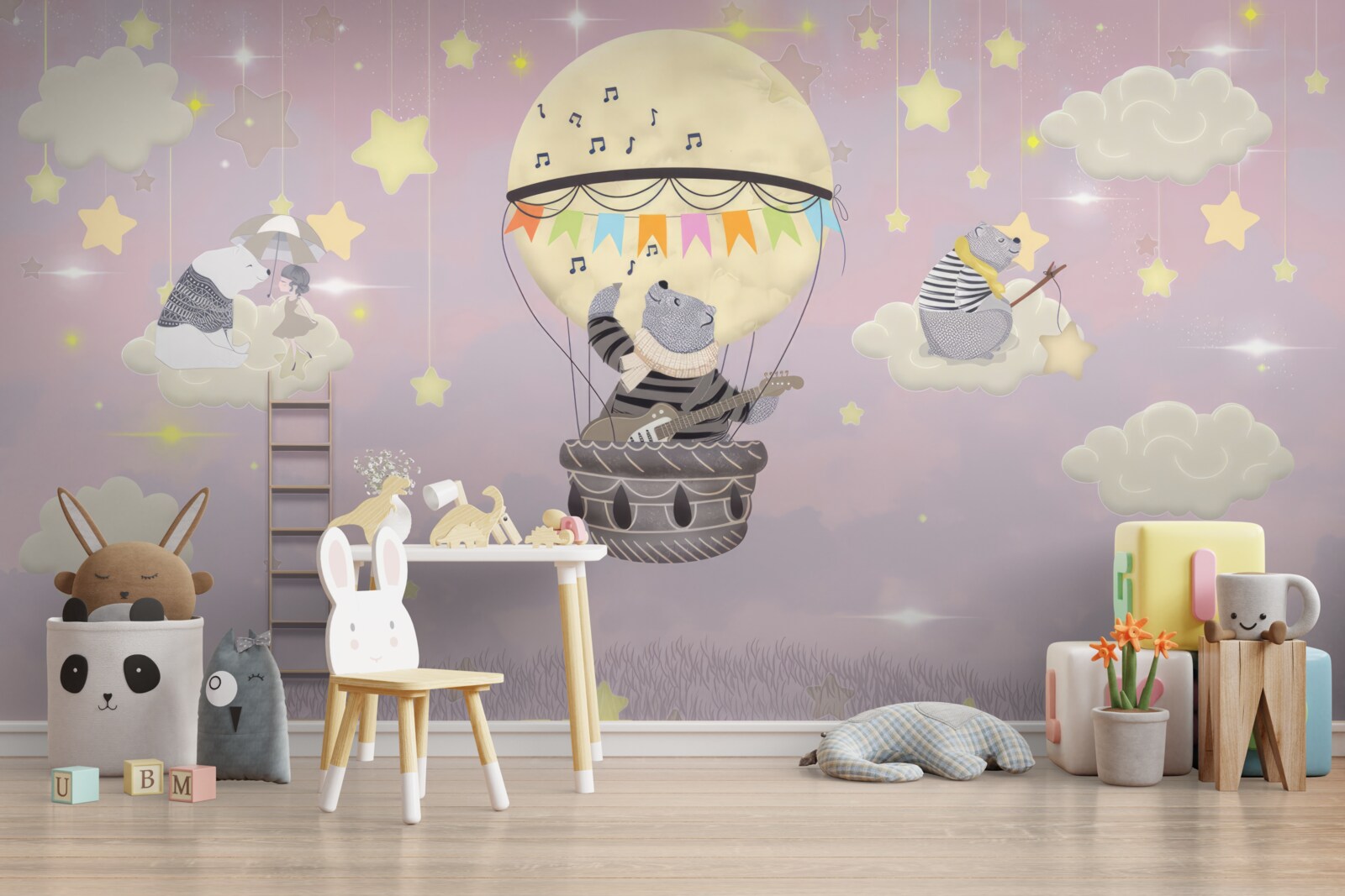 Papier peint Oursons célestes