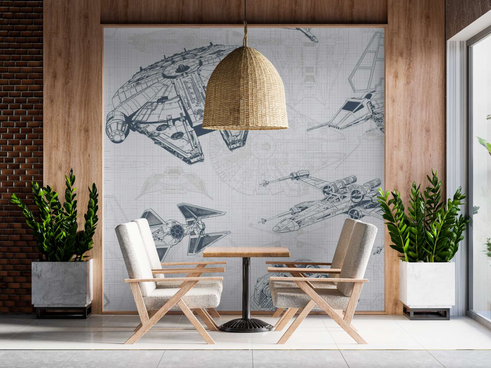 Papier peint les diagrammes de différents avions