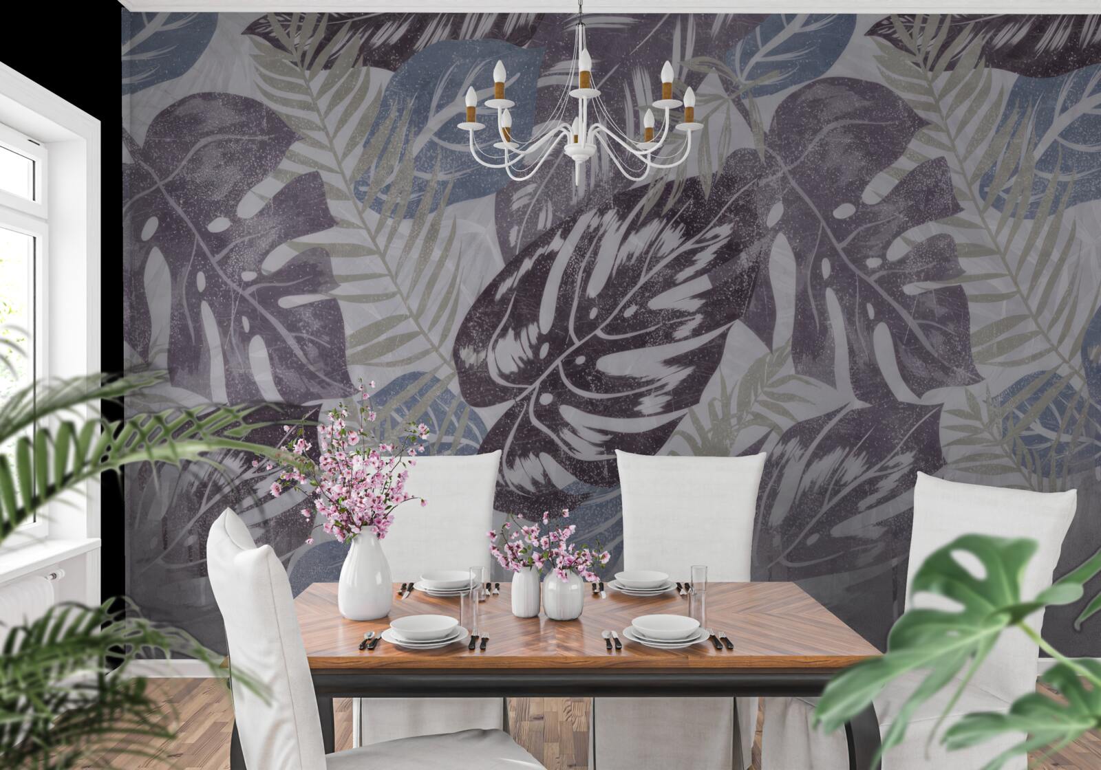 Papier peint grandes feuilles