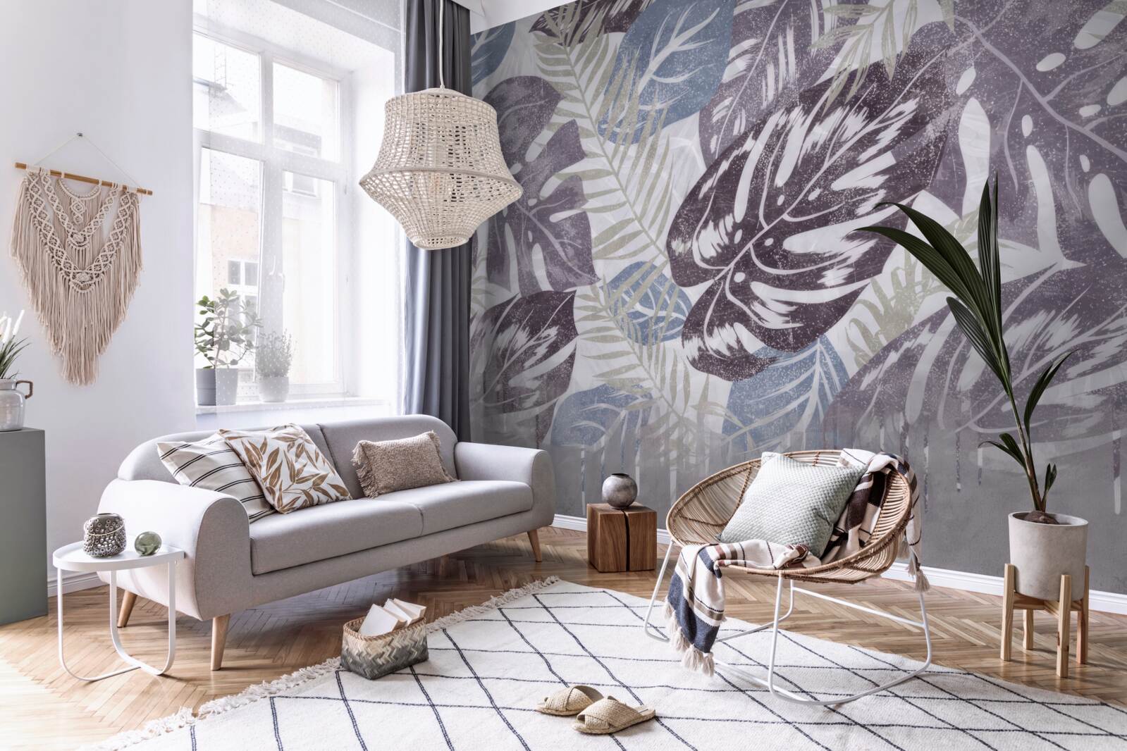 Papier peint grandes feuilles