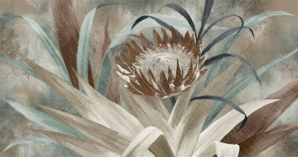 Papier peint grande fleur inhabituelle