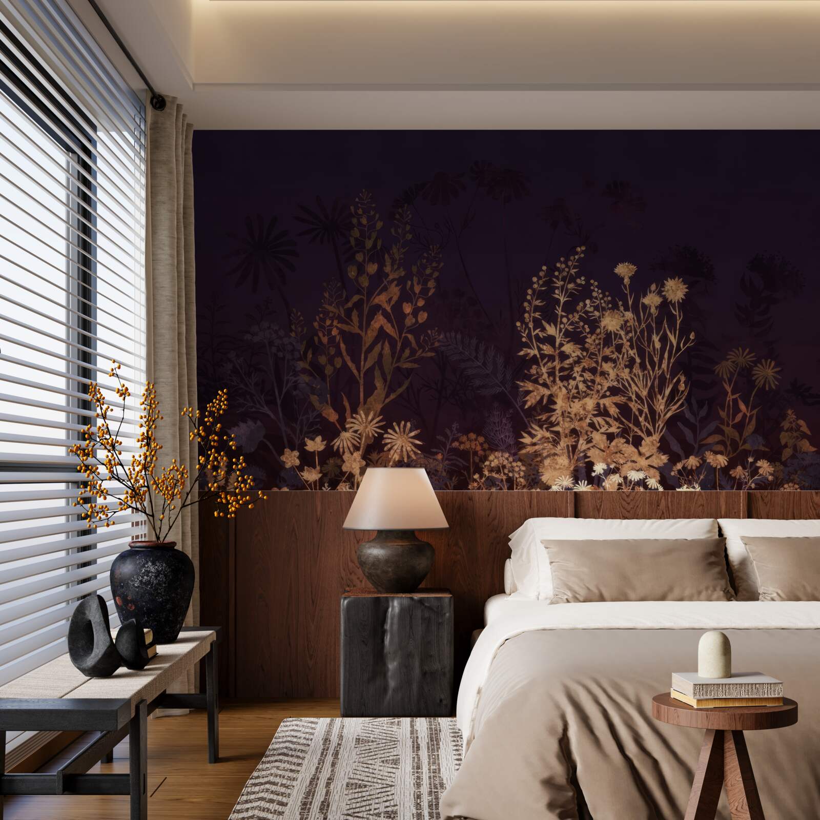 Papier peint La jungle endormie est éclairée par le clair de lune