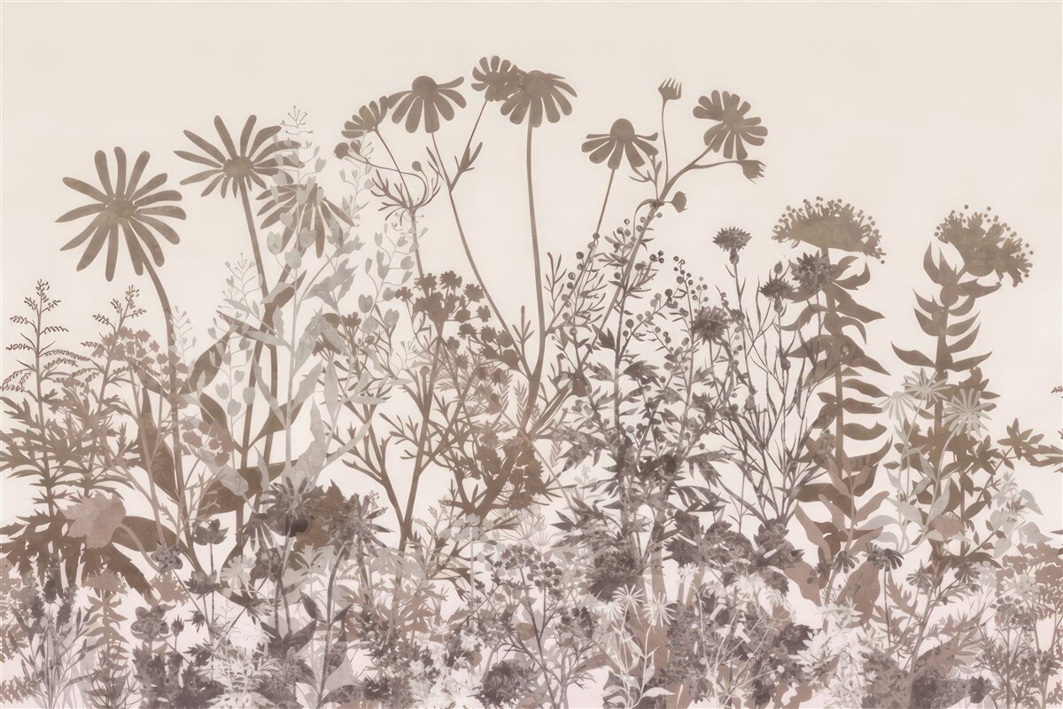 Papier peint Prairie à végétation dense