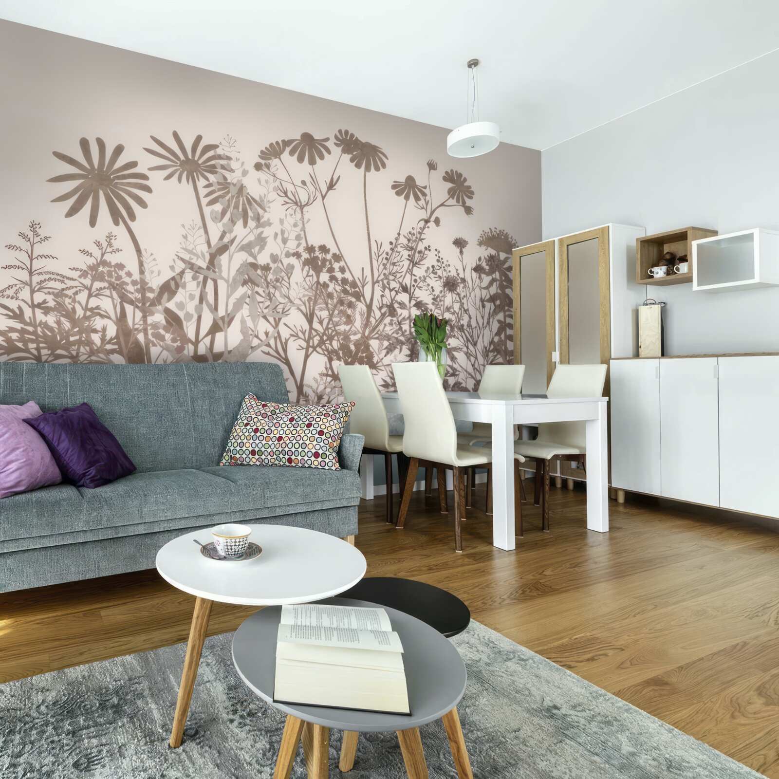 Papier peint Prairie à végétation dense