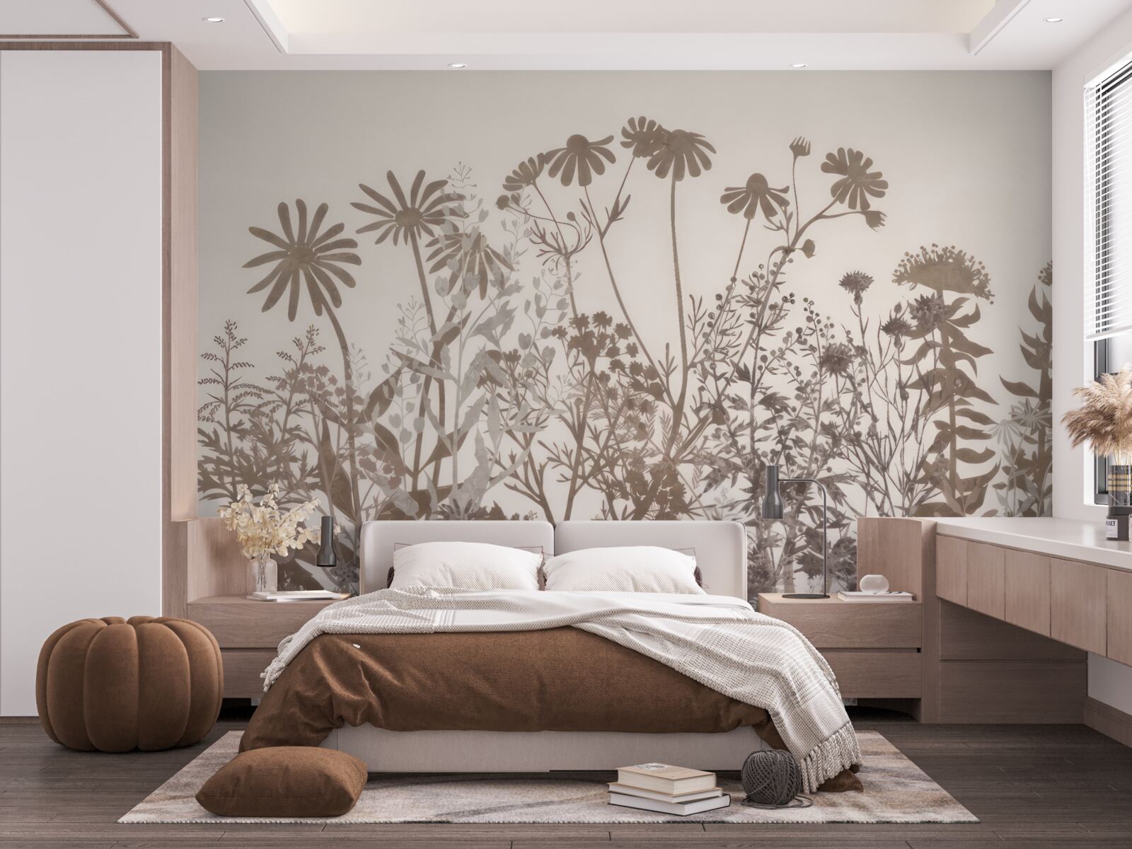 Papier peint Prairie à végétation dense