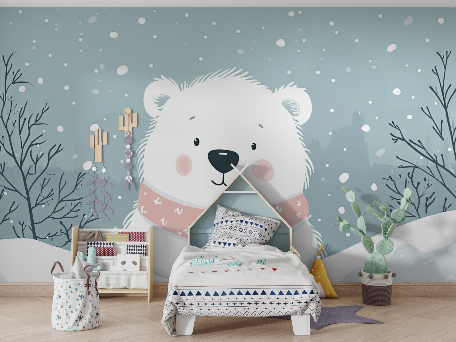 Papier peint Un beau bébé polaire