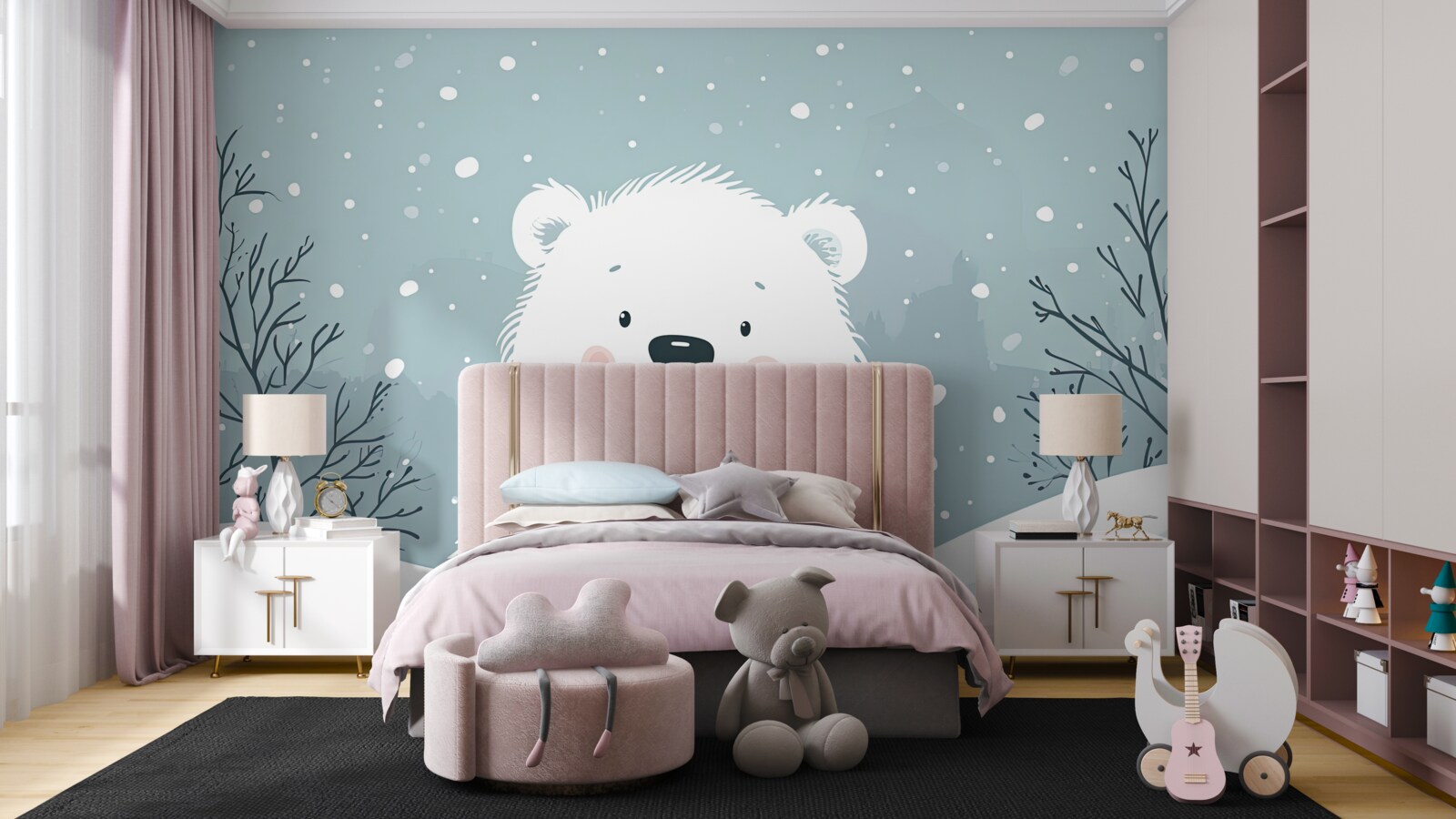 Papier peint Un beau bébé polaire