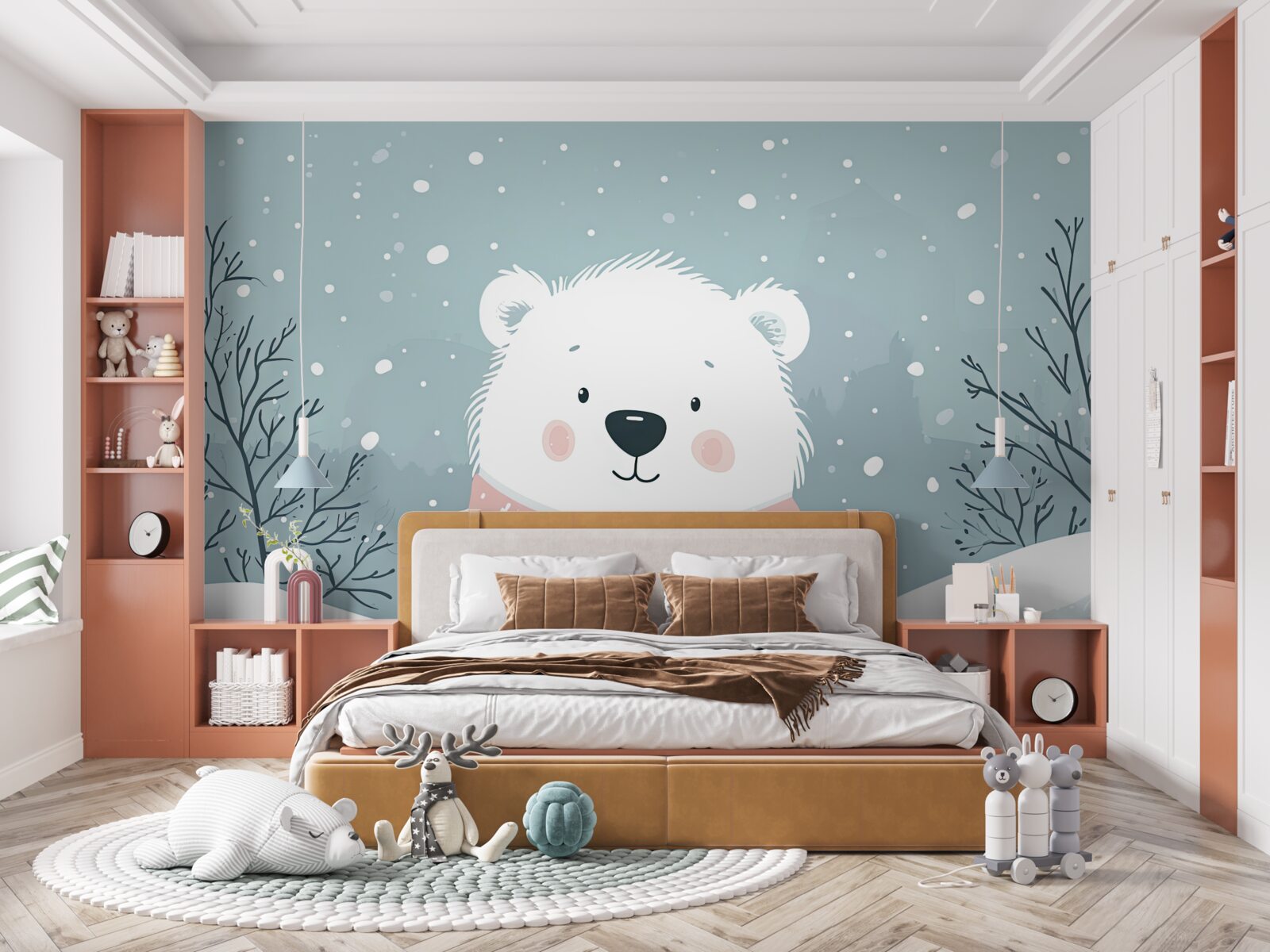 Papier peint Un beau bébé polaire