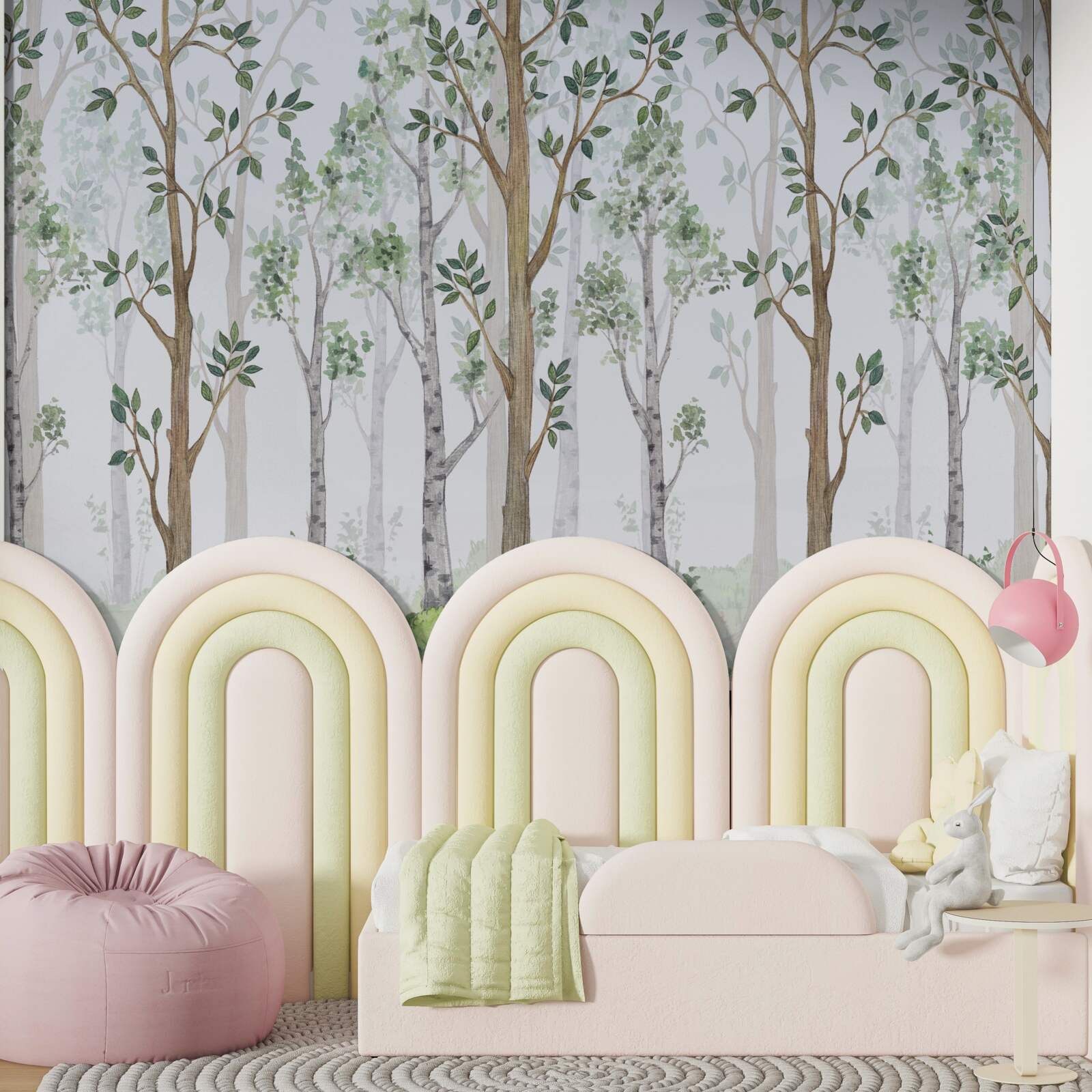 Papier peint bois mixte mince