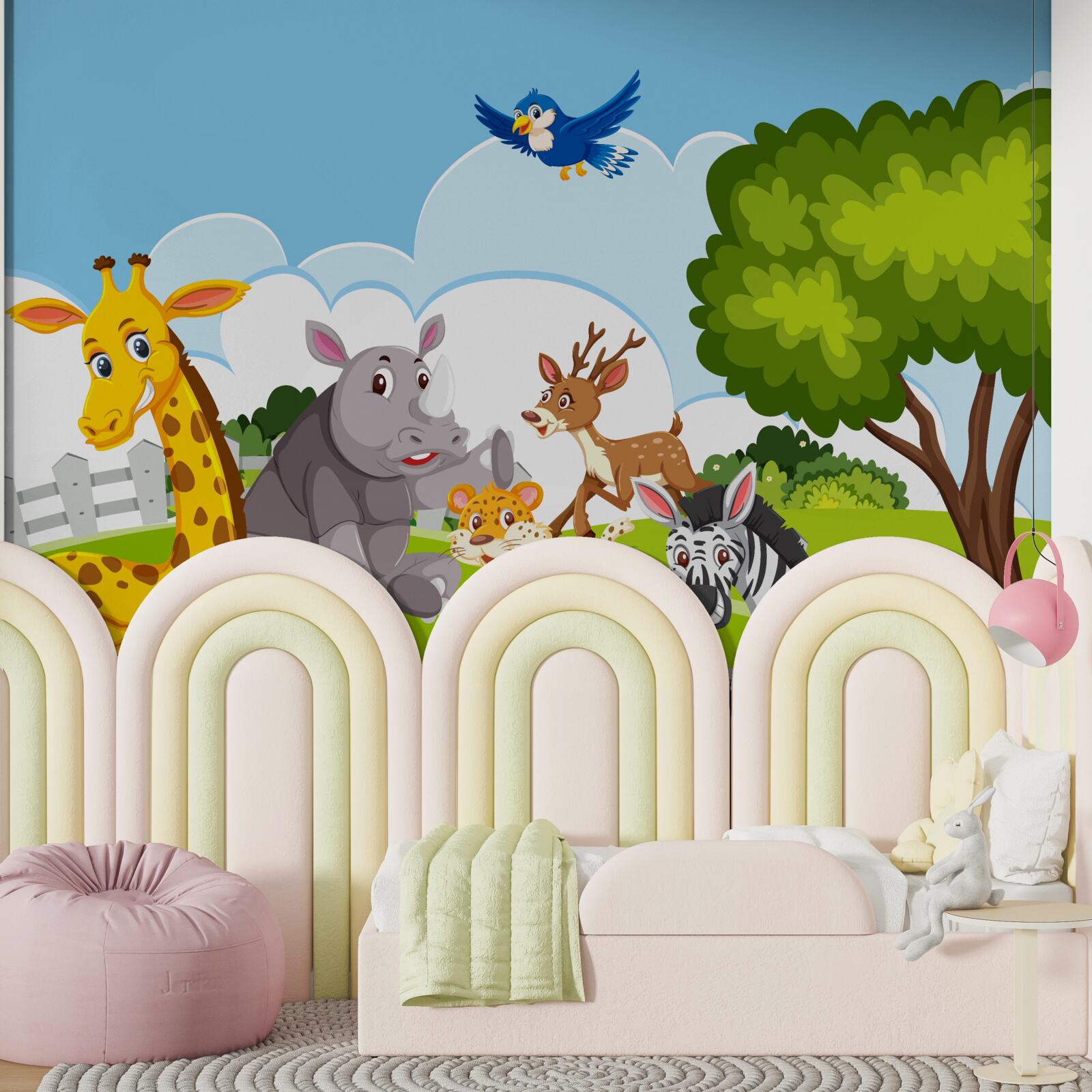 Papier peint une jeune entreprise se détend sur la pelouse