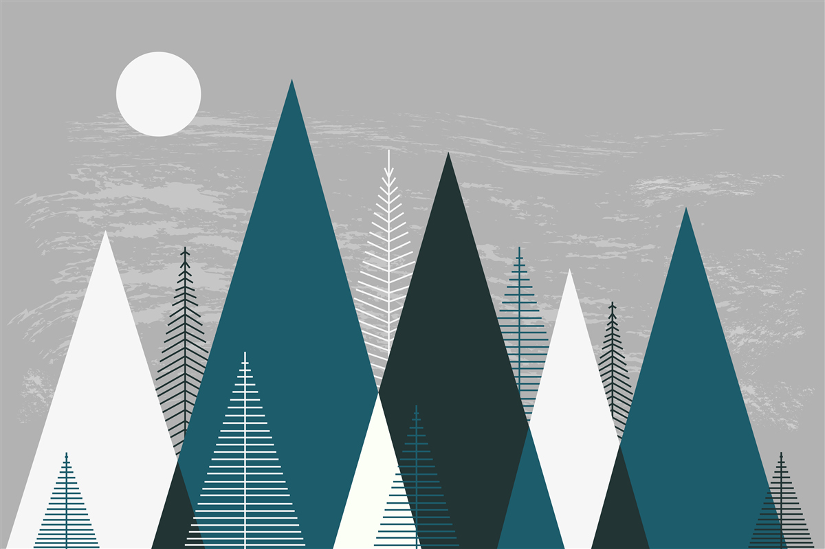 Papier peint les ténèbres enveloppent la forêt d'émeraude