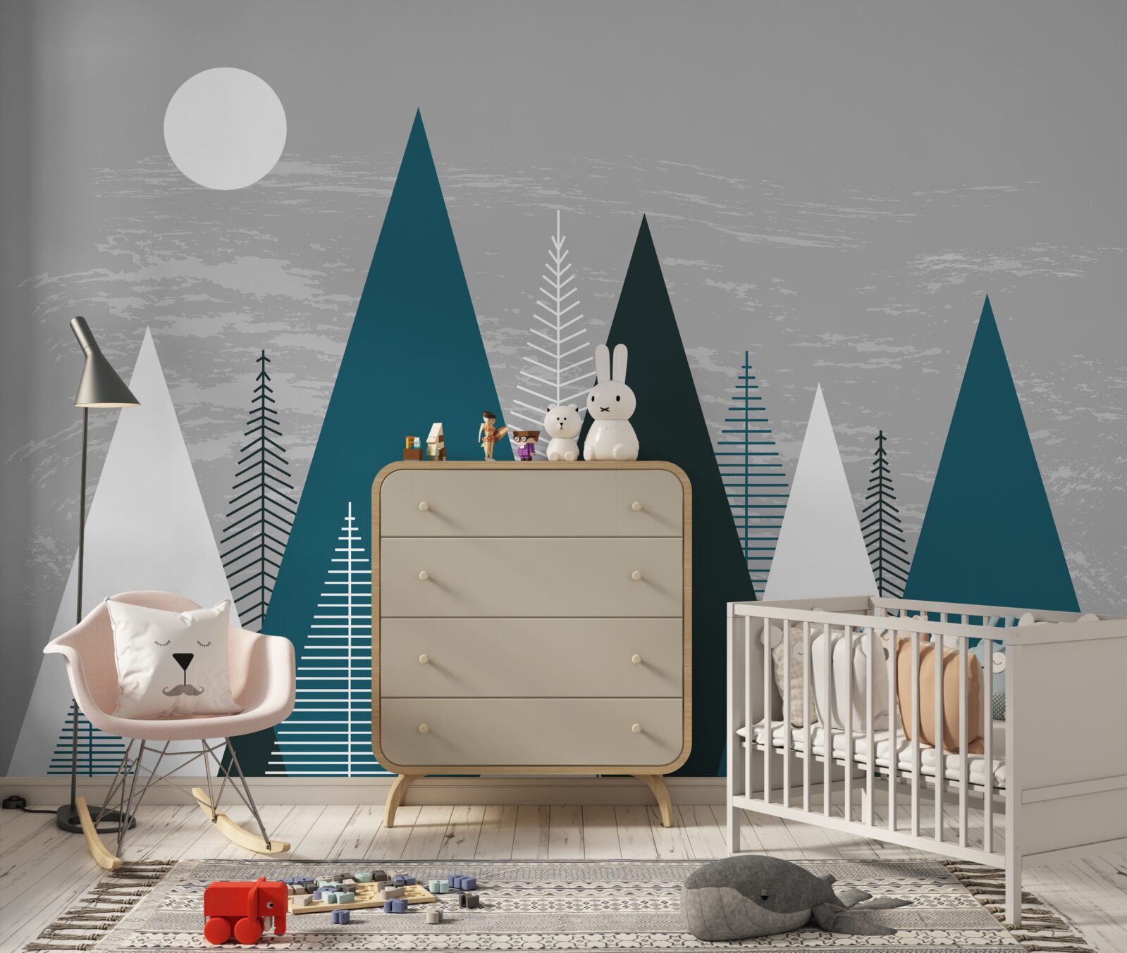 Papier peint les ténèbres enveloppent la forêt d'émeraude