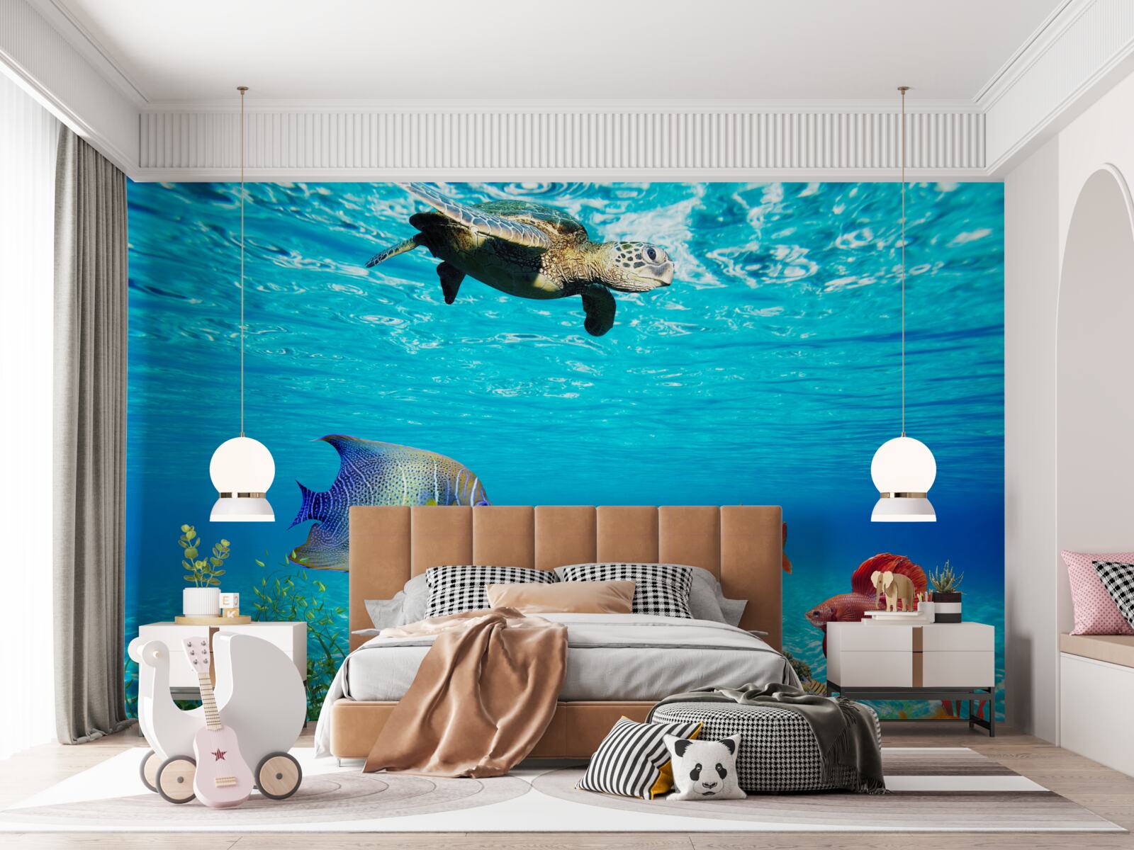 Papier peint les habitants marins des profondeurs de l'océan