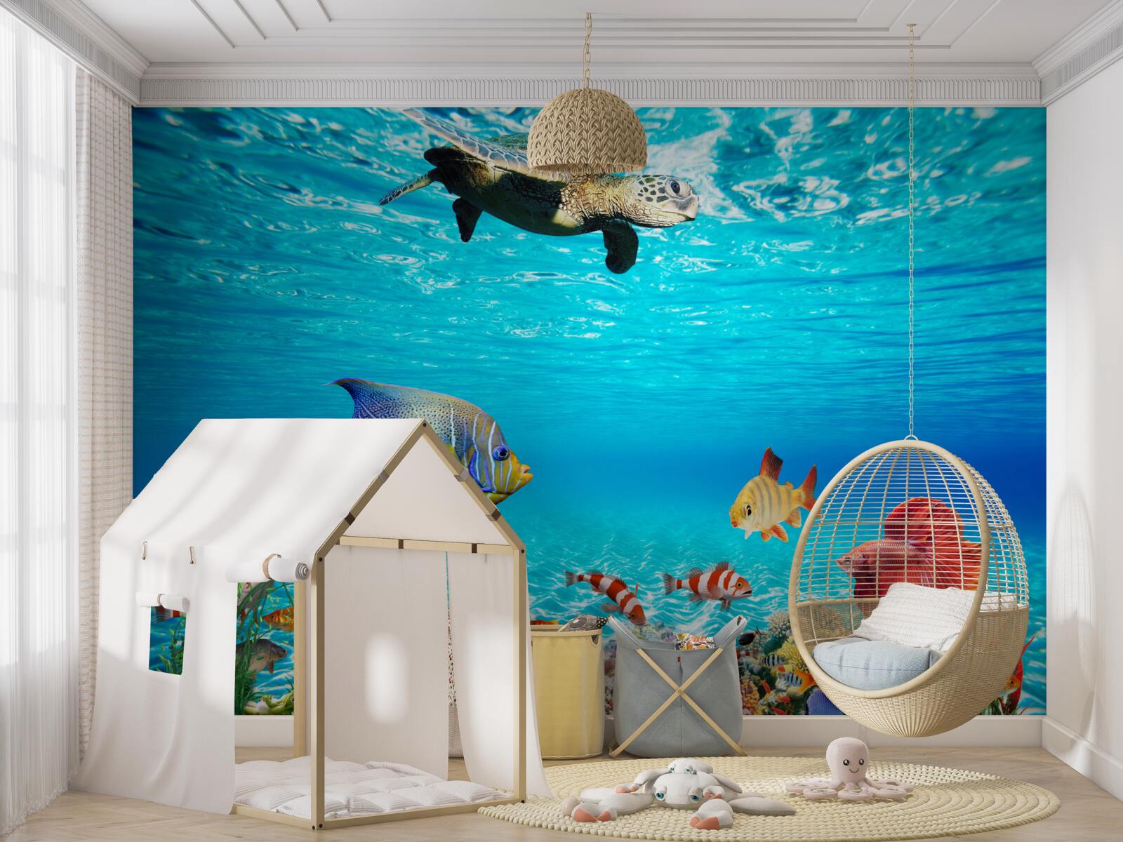 Papier peint les habitants marins des profondeurs de l'océan