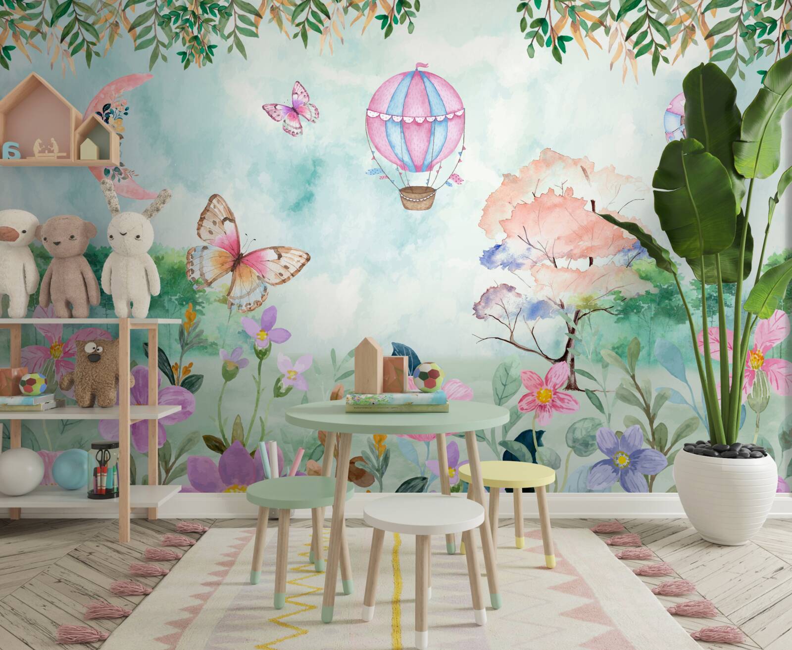 Papier peint Un monde de contes de fées aux couleurs éclatantes