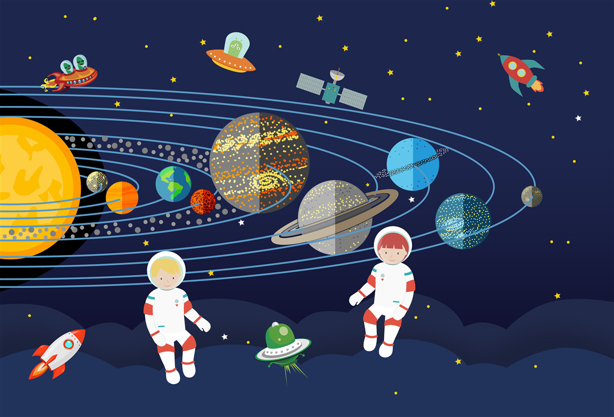 Papier peint l'humanité et les autres habitants de l'univers