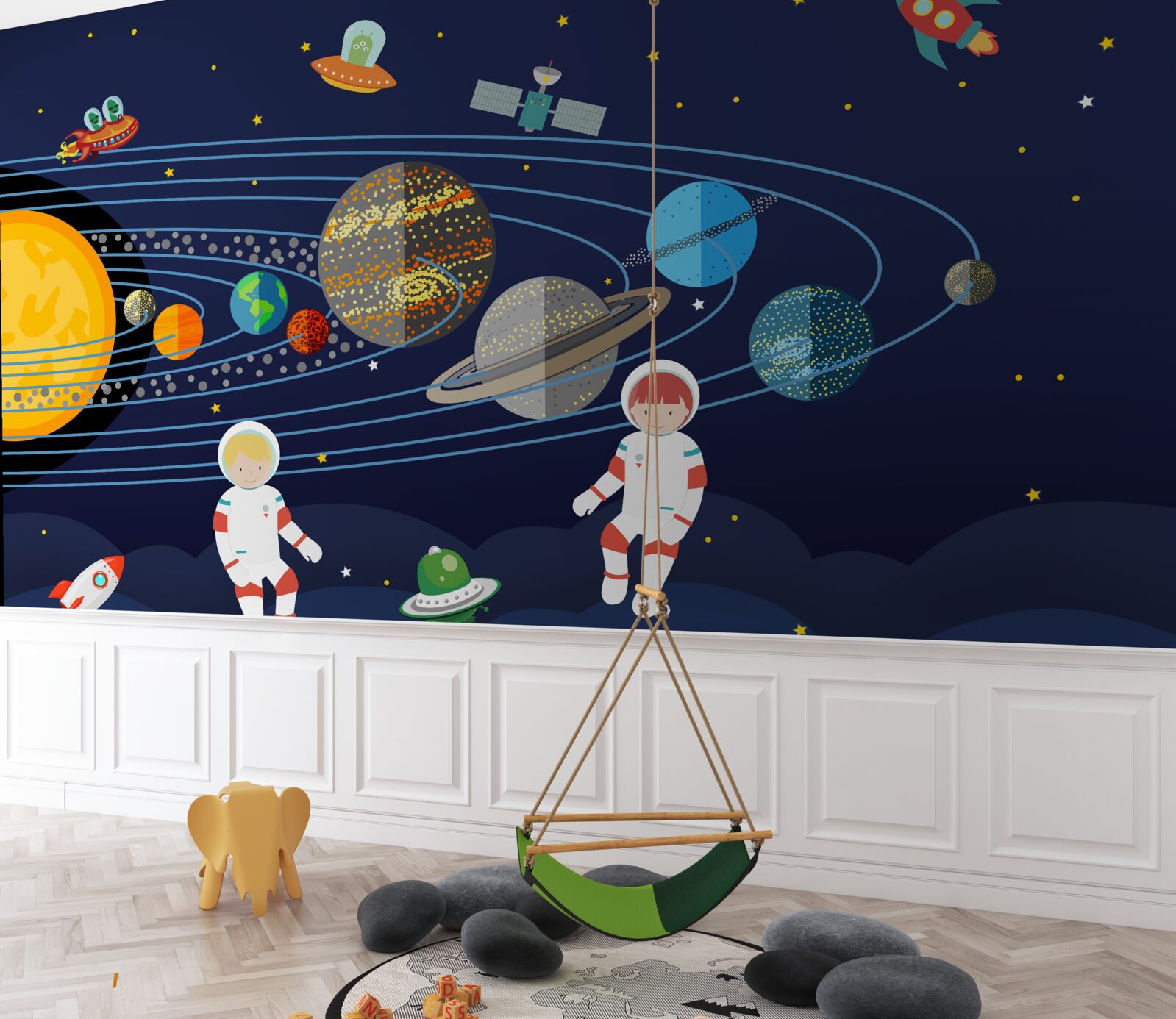 Papier peint l'humanité et les autres habitants de l'univers