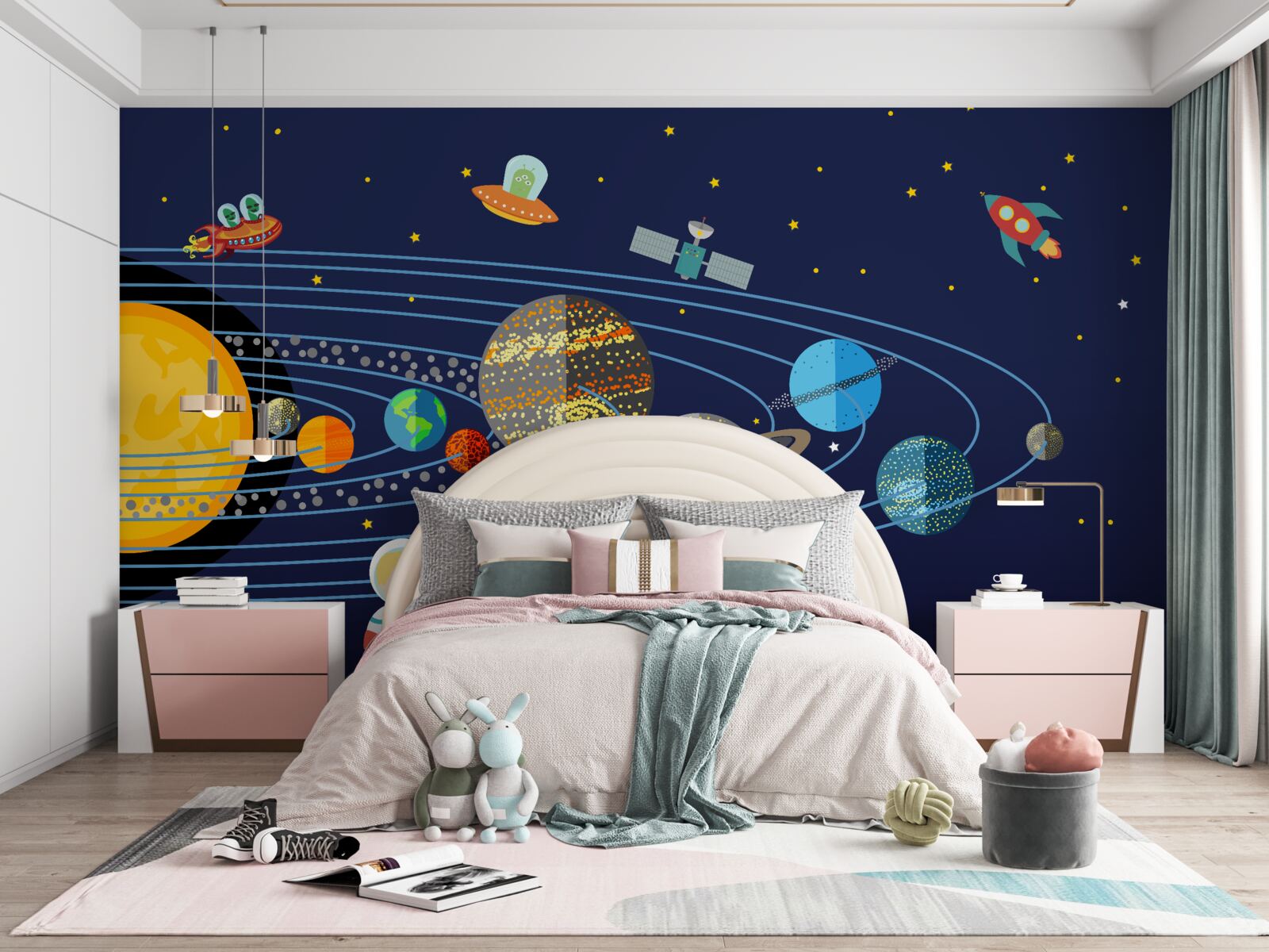 Papier peint l'humanité et les autres habitants de l'univers