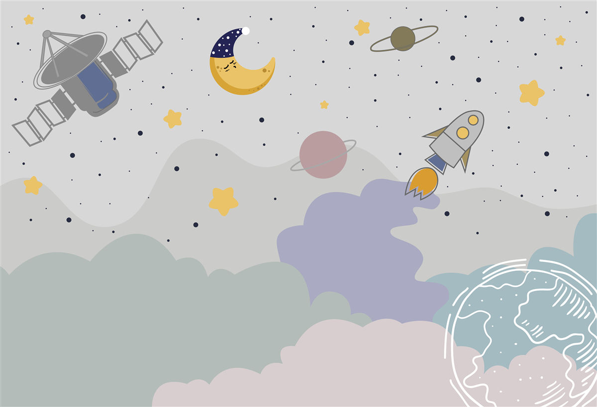 Papier peint les corps célestes au-dessus de notre planète