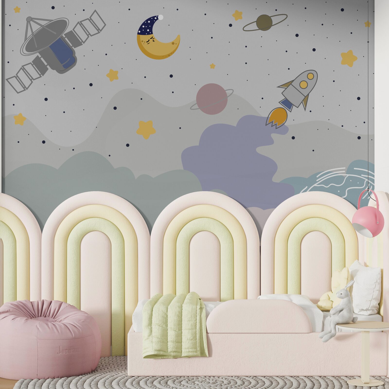 Papier peint les corps célestes au-dessus de notre planète