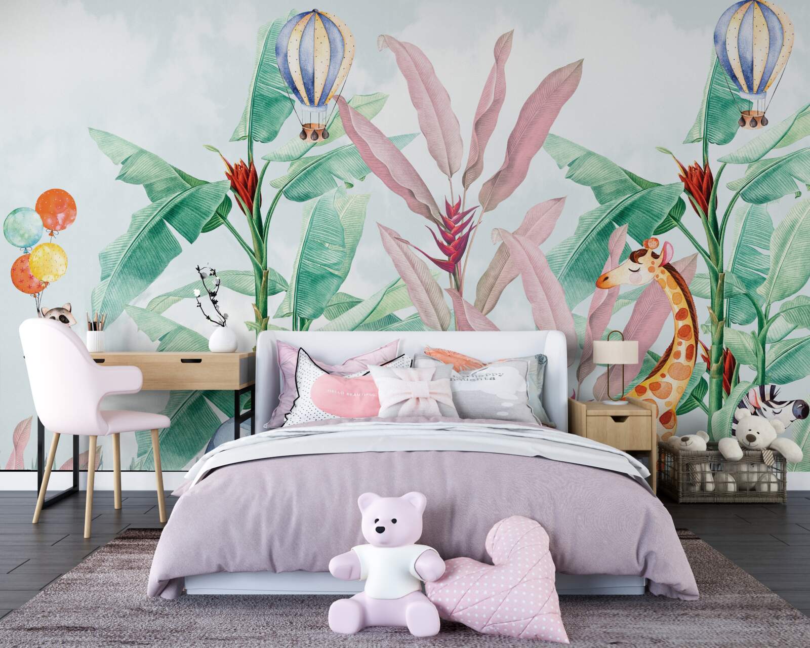 Papier peint Les habitants des régions tropicales se reposent dans la forêt