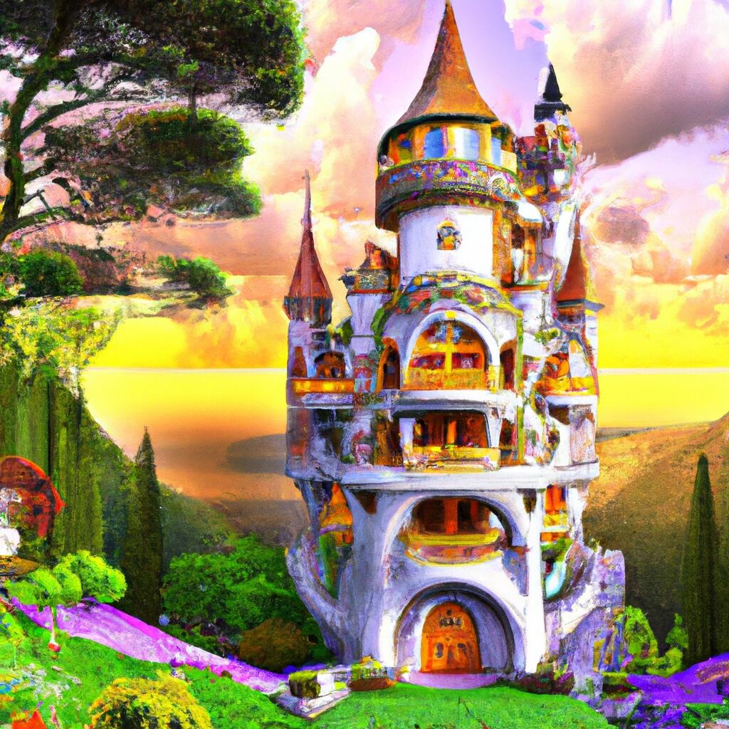 Papier peint mâche tower is very high