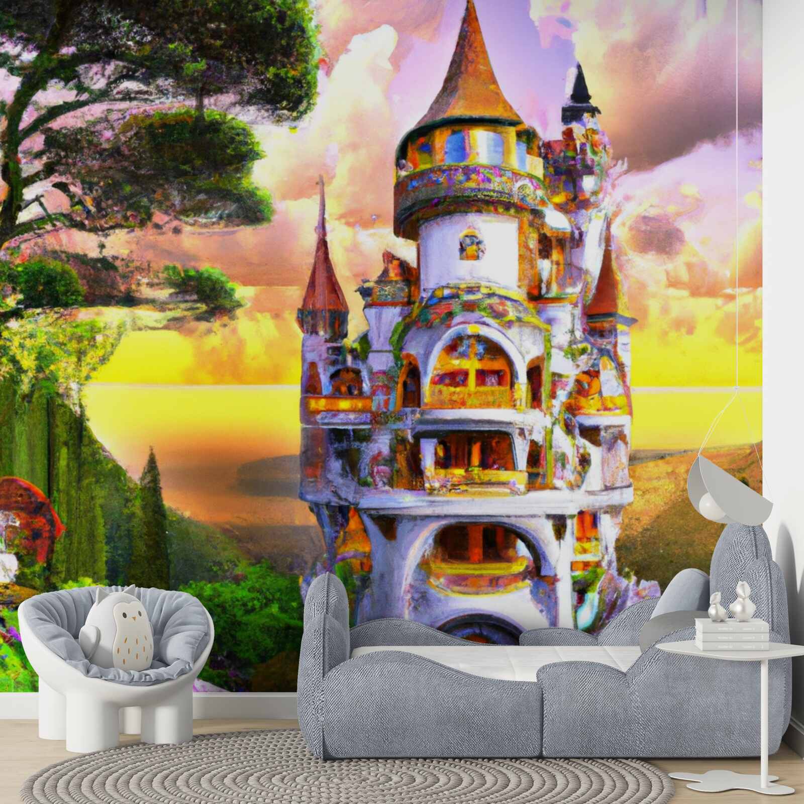 Papier peint mâche tower is very high