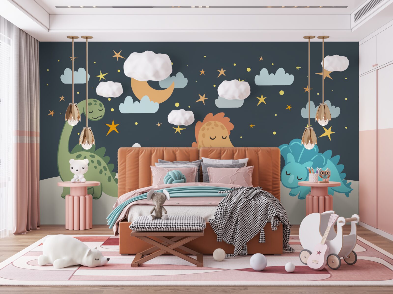 Papier peint Les dinosaures s'endorment