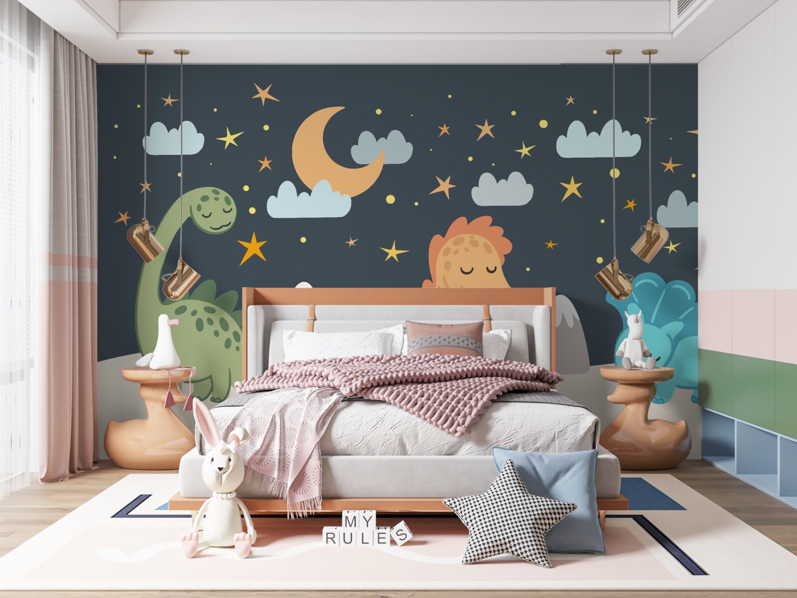 Papier peint Les dinosaures s'endorment