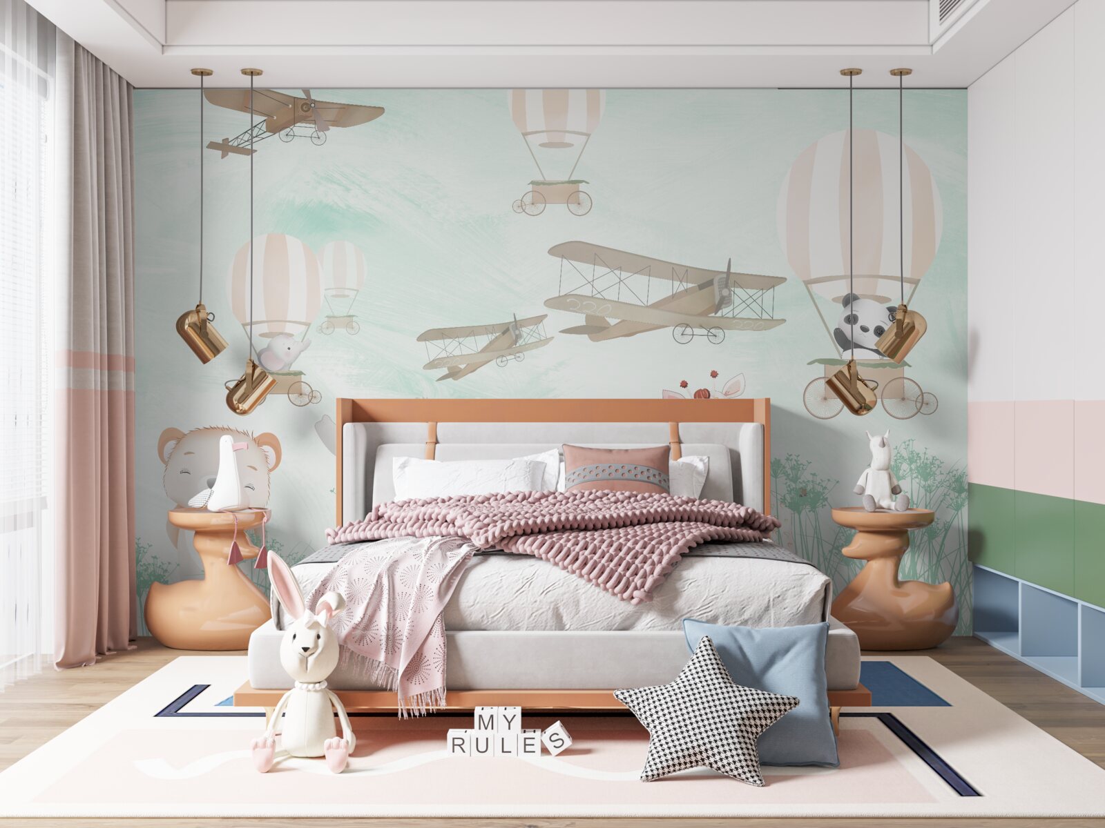 Papier peint les jeunes explorent le ciel