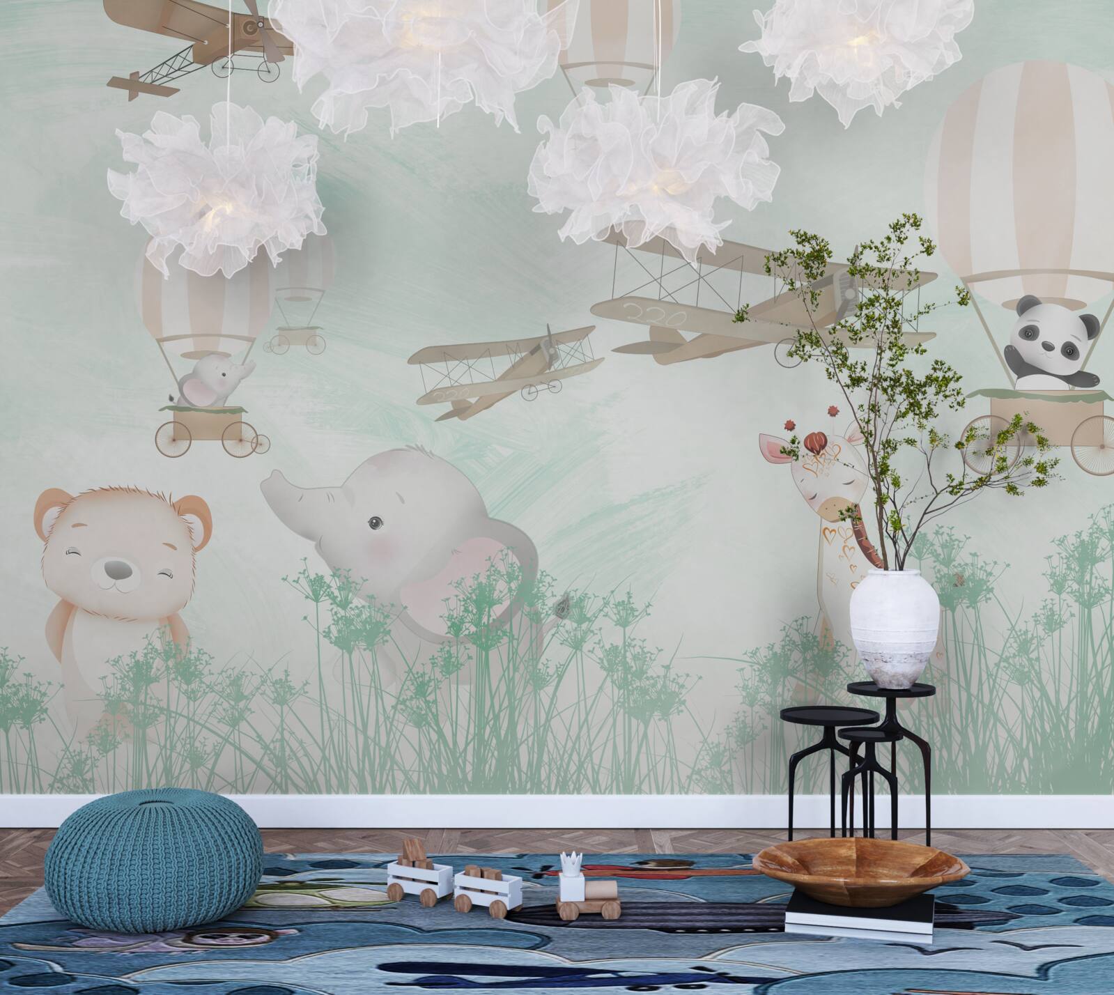 Papier peint les jeunes explorent le ciel