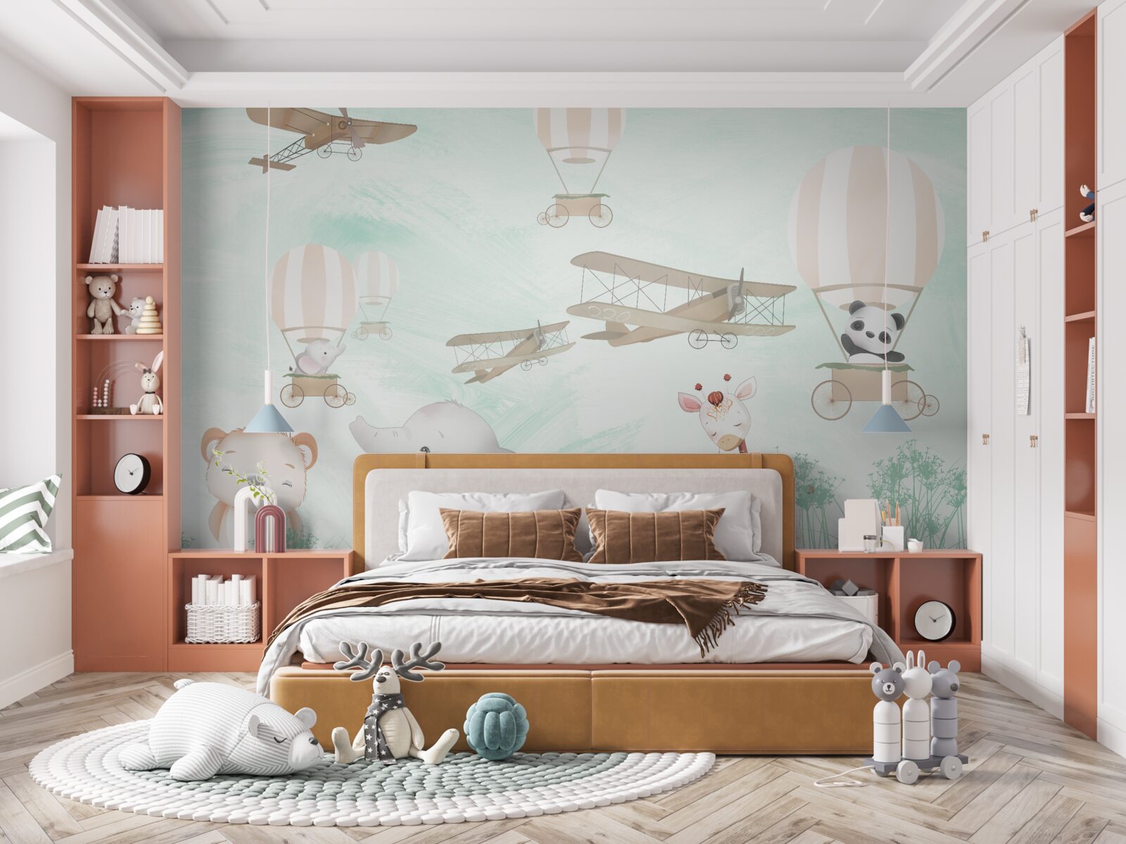 Papier peint les jeunes explorent le ciel