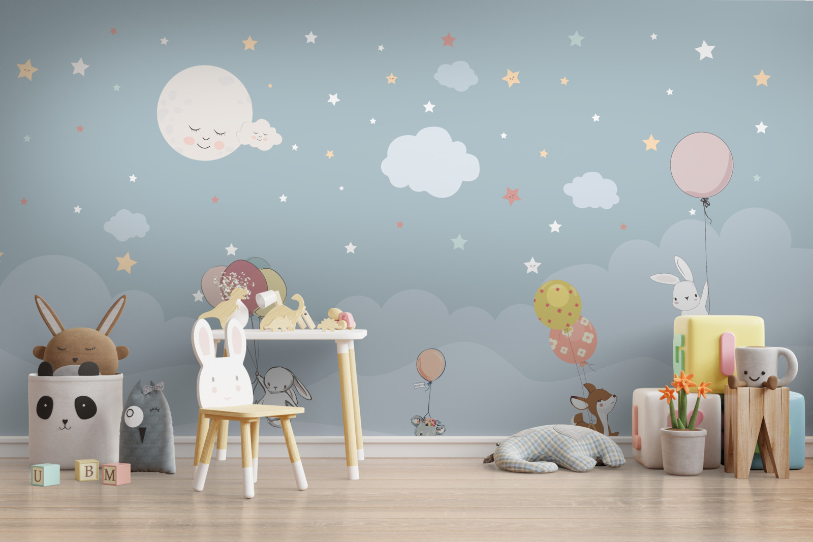 Papier peint les amis de la forêt se reposent