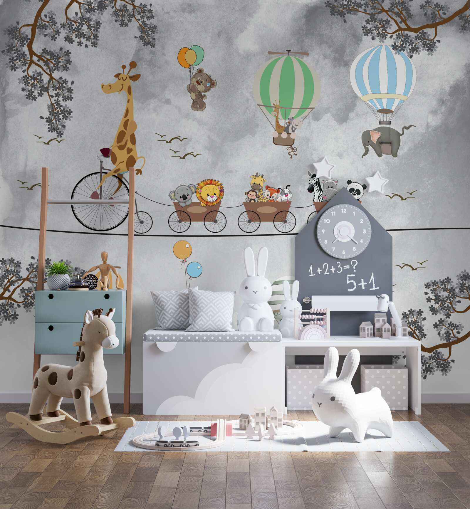 Papier peint les jeunes gymnastes en classe