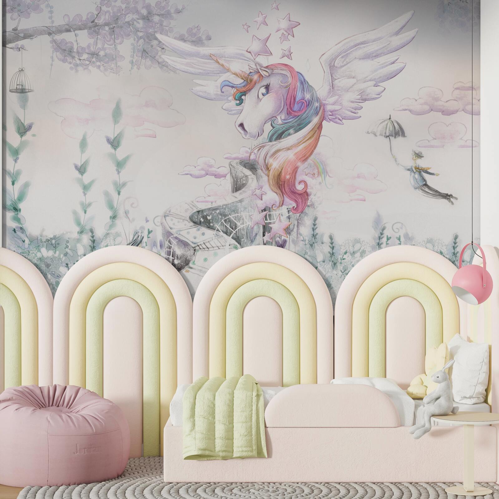 Papier peint une licorne vous dit de faire de beaux rêves