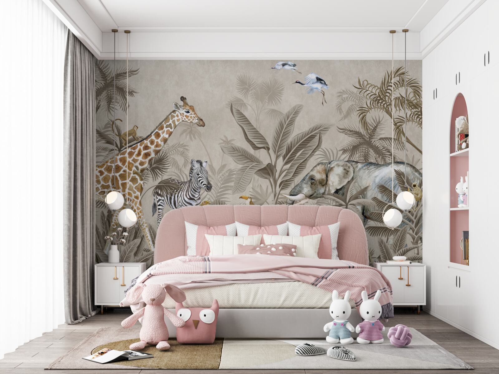 Papier peint les animaux aiment la pluie