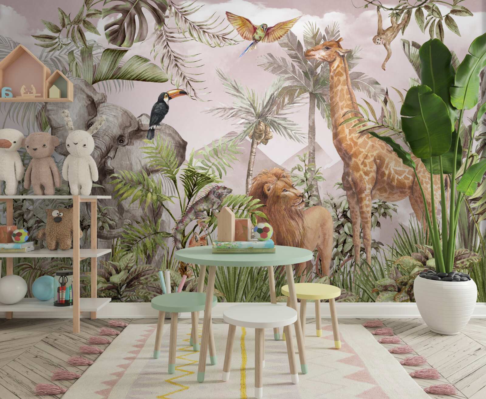 Papier peint habitants des régions tropicales