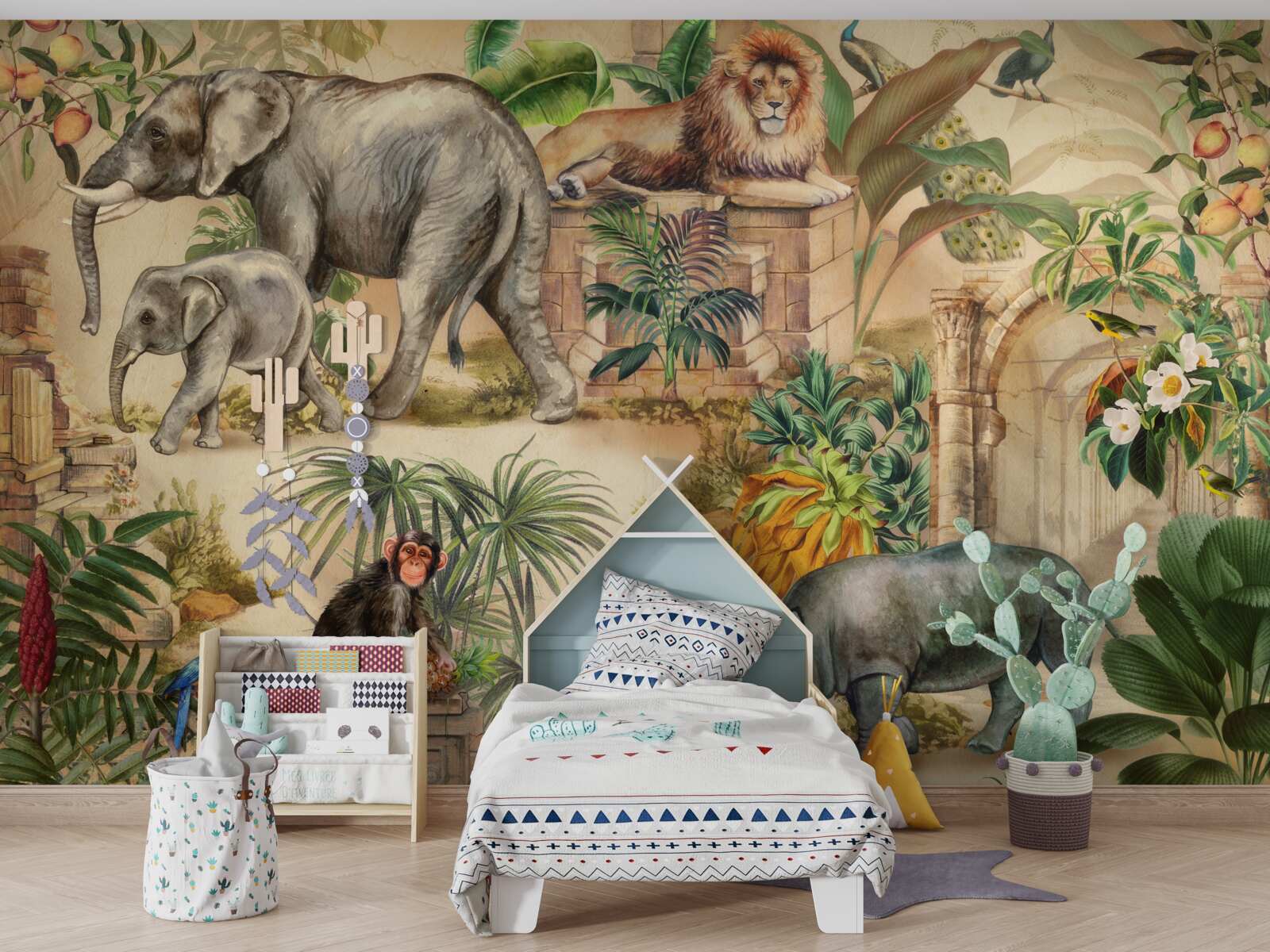 Papier peint principaux habitants des tropiques