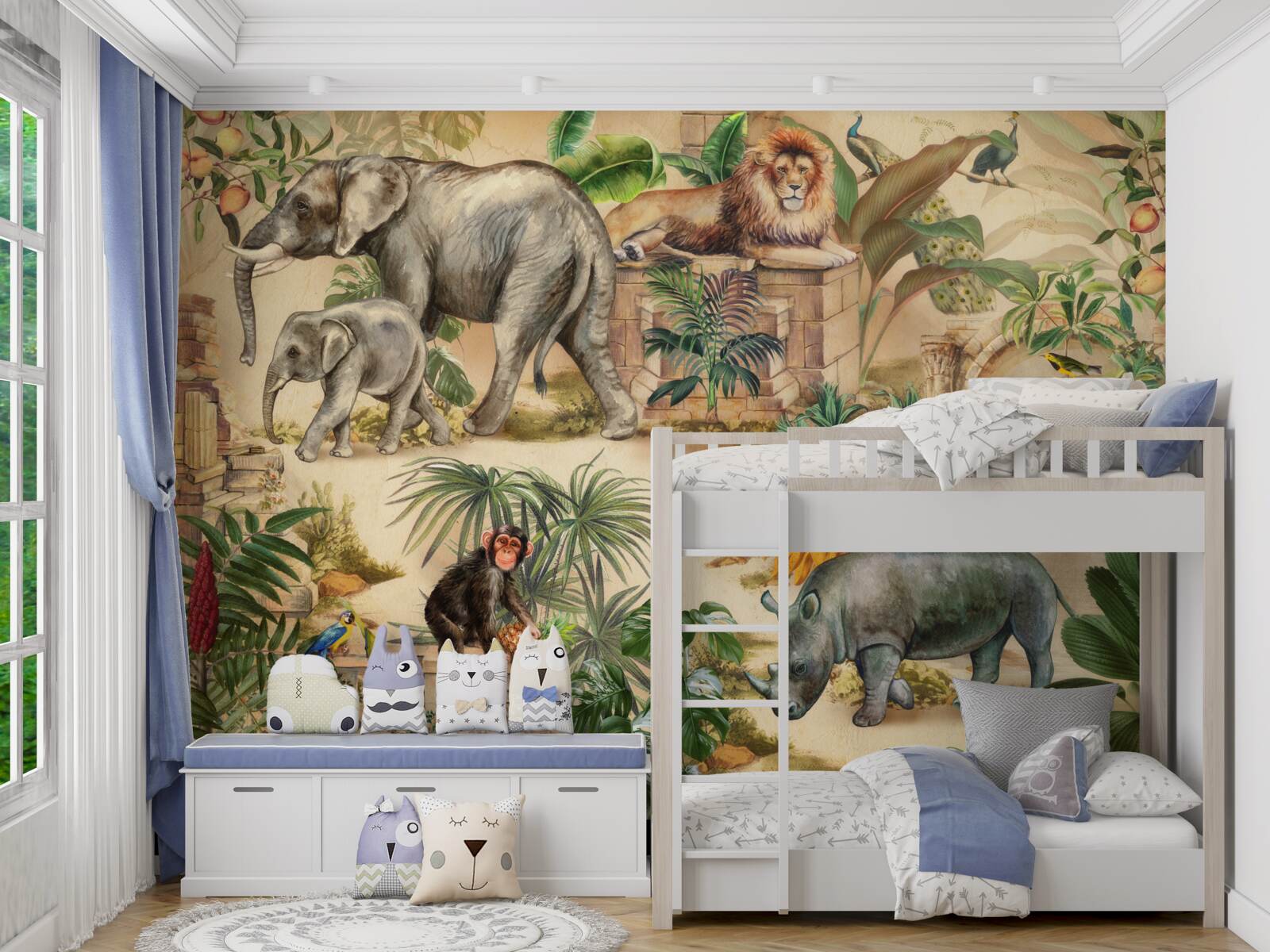 Papier peint principaux habitants des tropiques